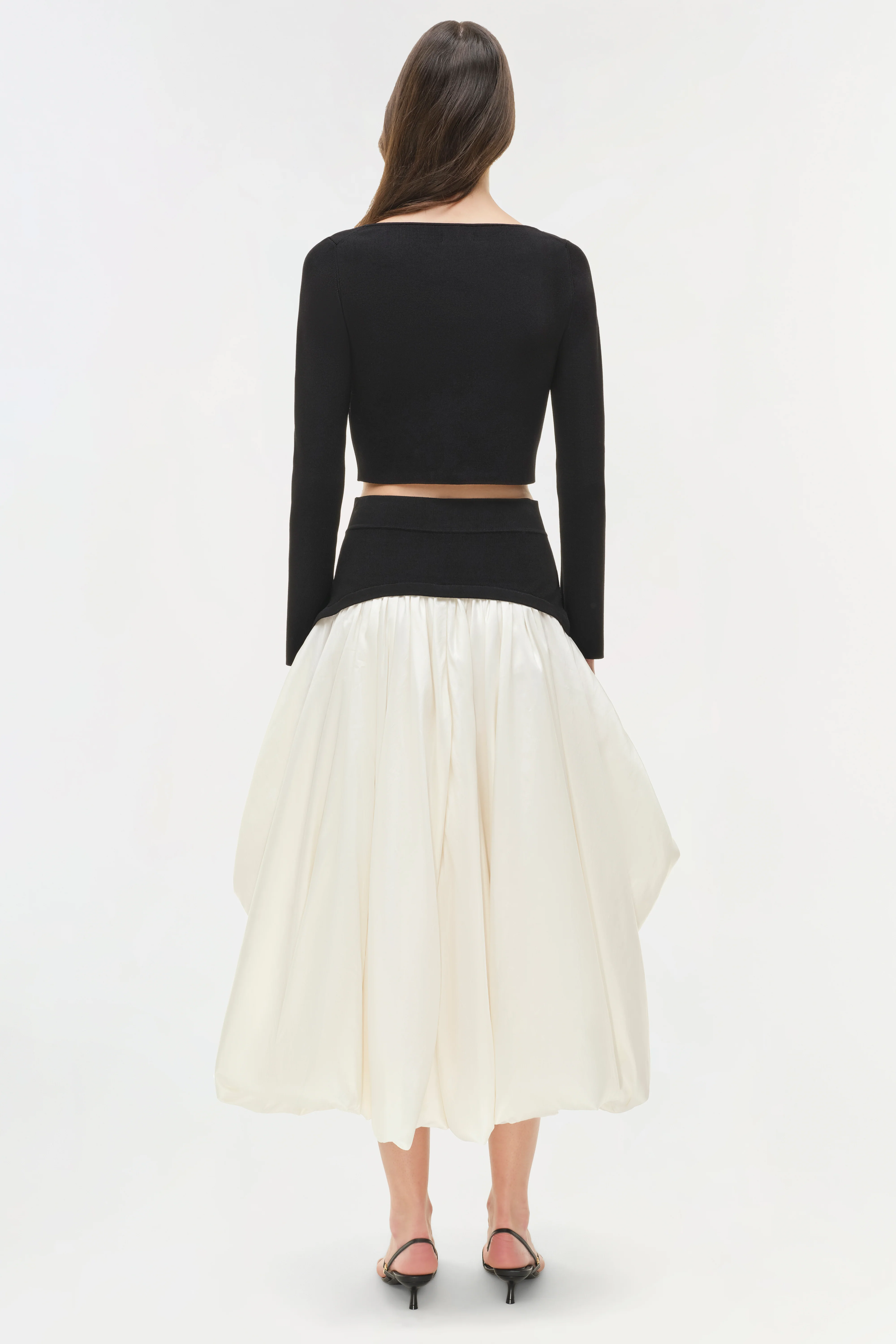 Corinn Taffeta Knit Midi Skirt - Image 6