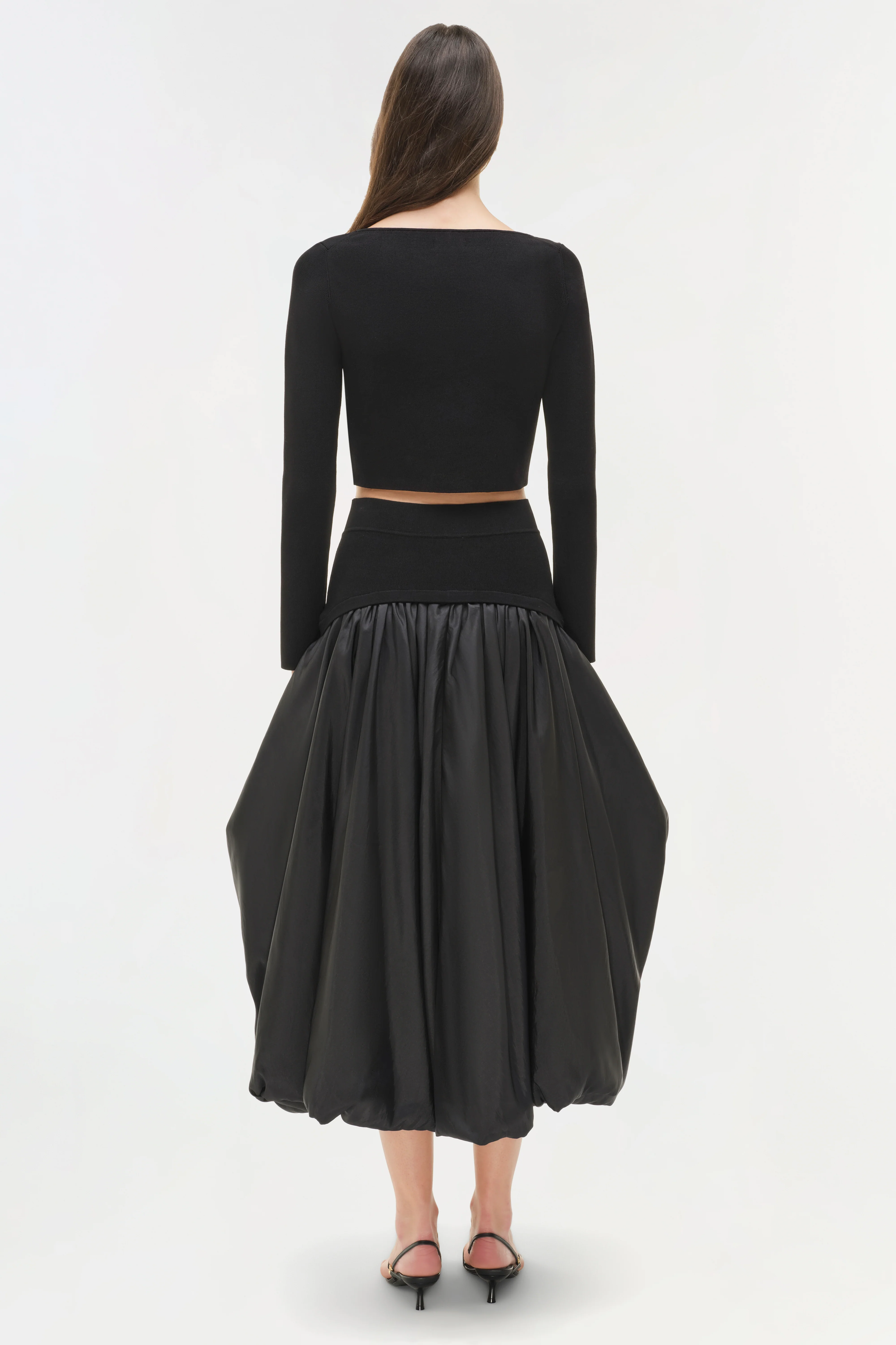 Corinn Taffeta Knit Midi Skirt - Image 5