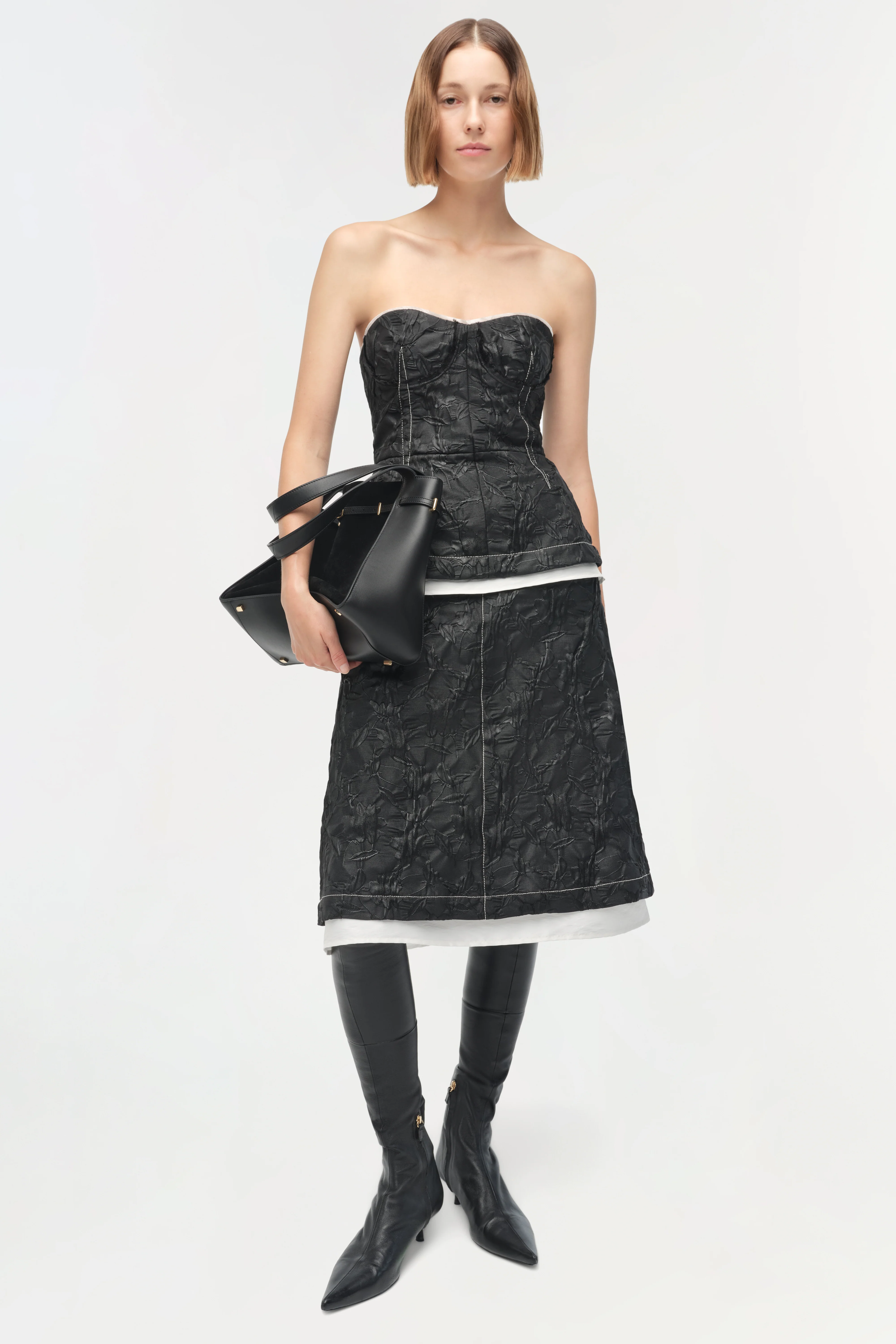 Vionna Jacquard Midi Skirt - Image 2