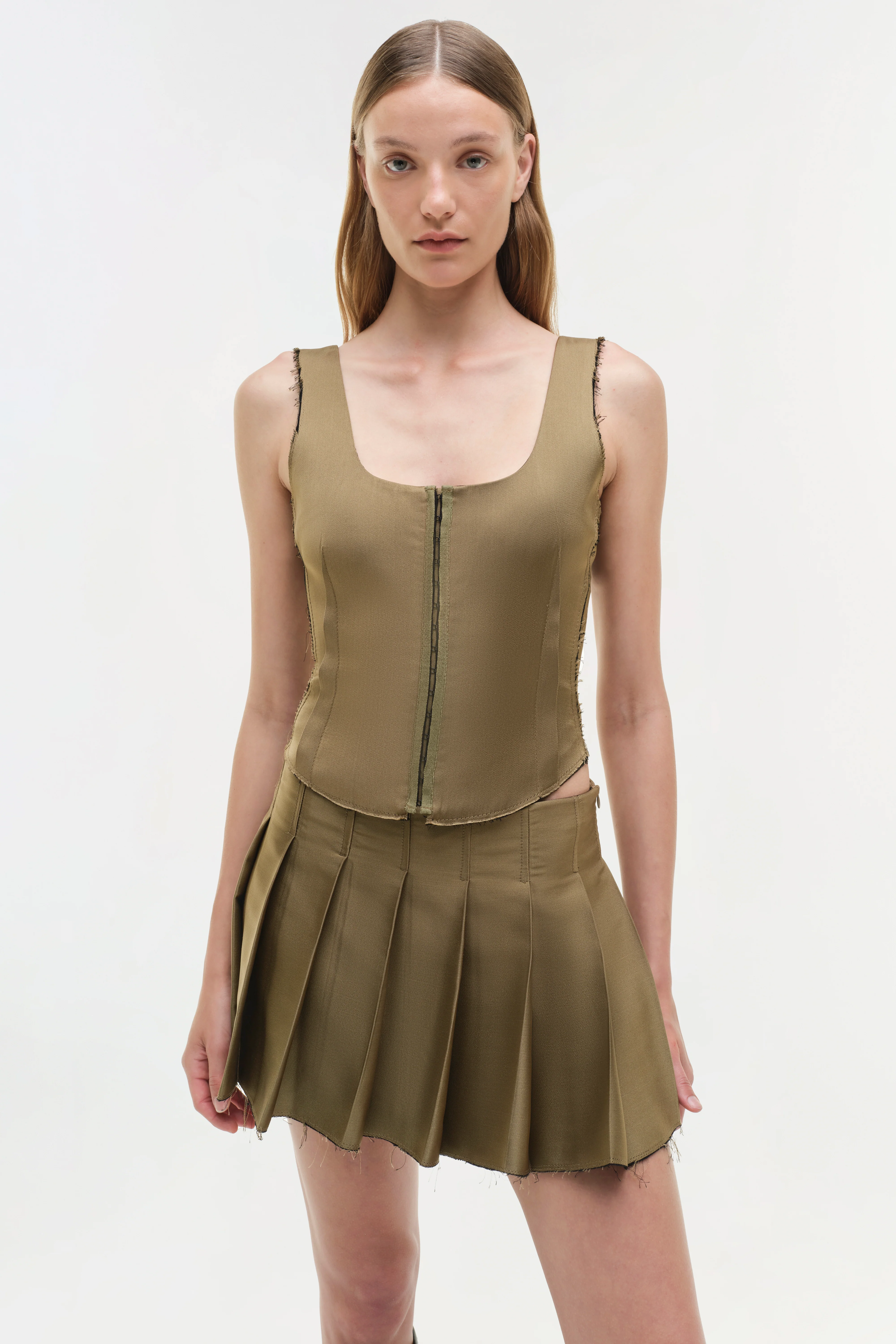 Rives Pleated Mini Skort - Image 3