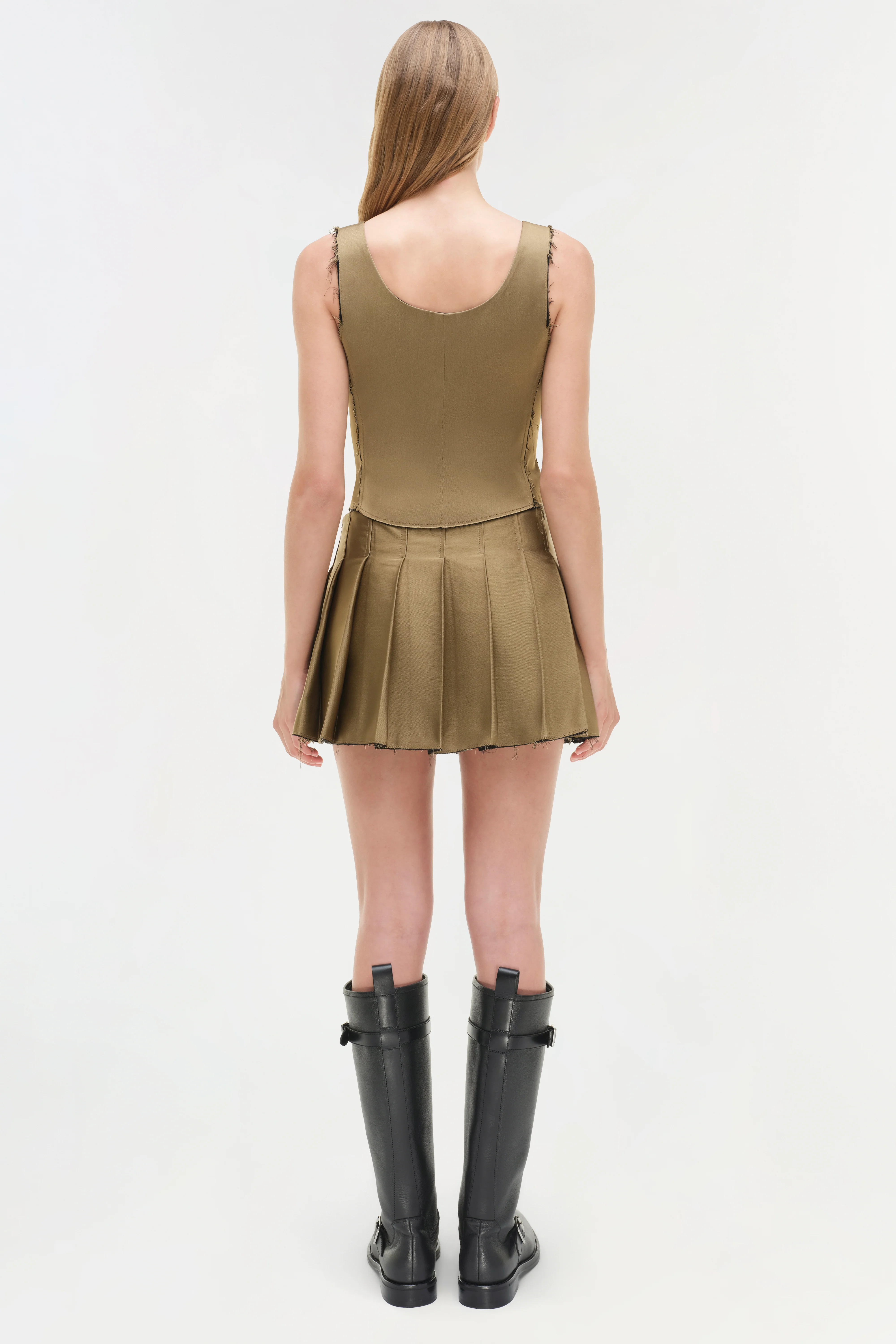 Rives Pleated Mini Skort - Image 5