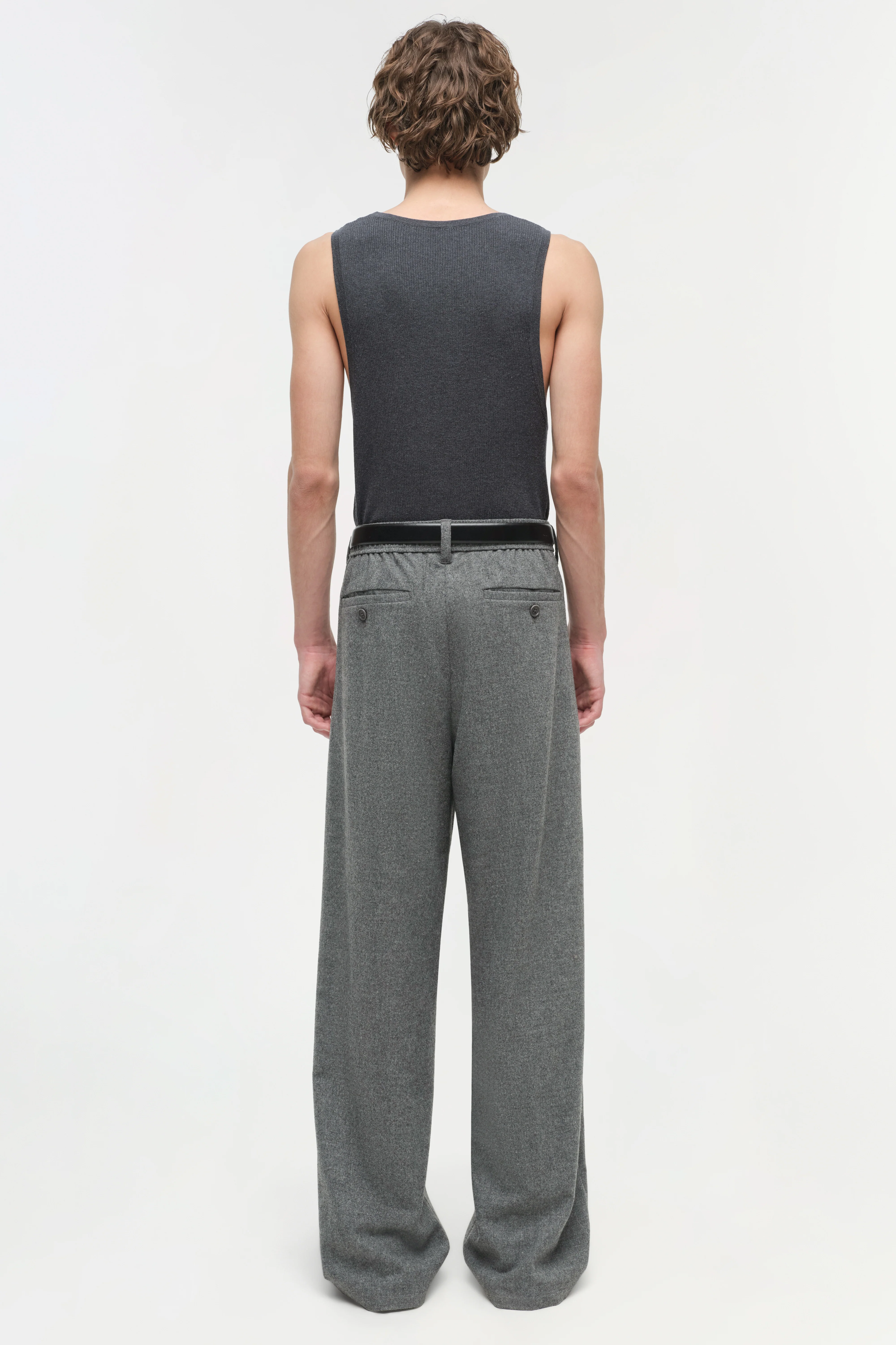 Falcon Pleated Wide Leg Pants - Image 4
