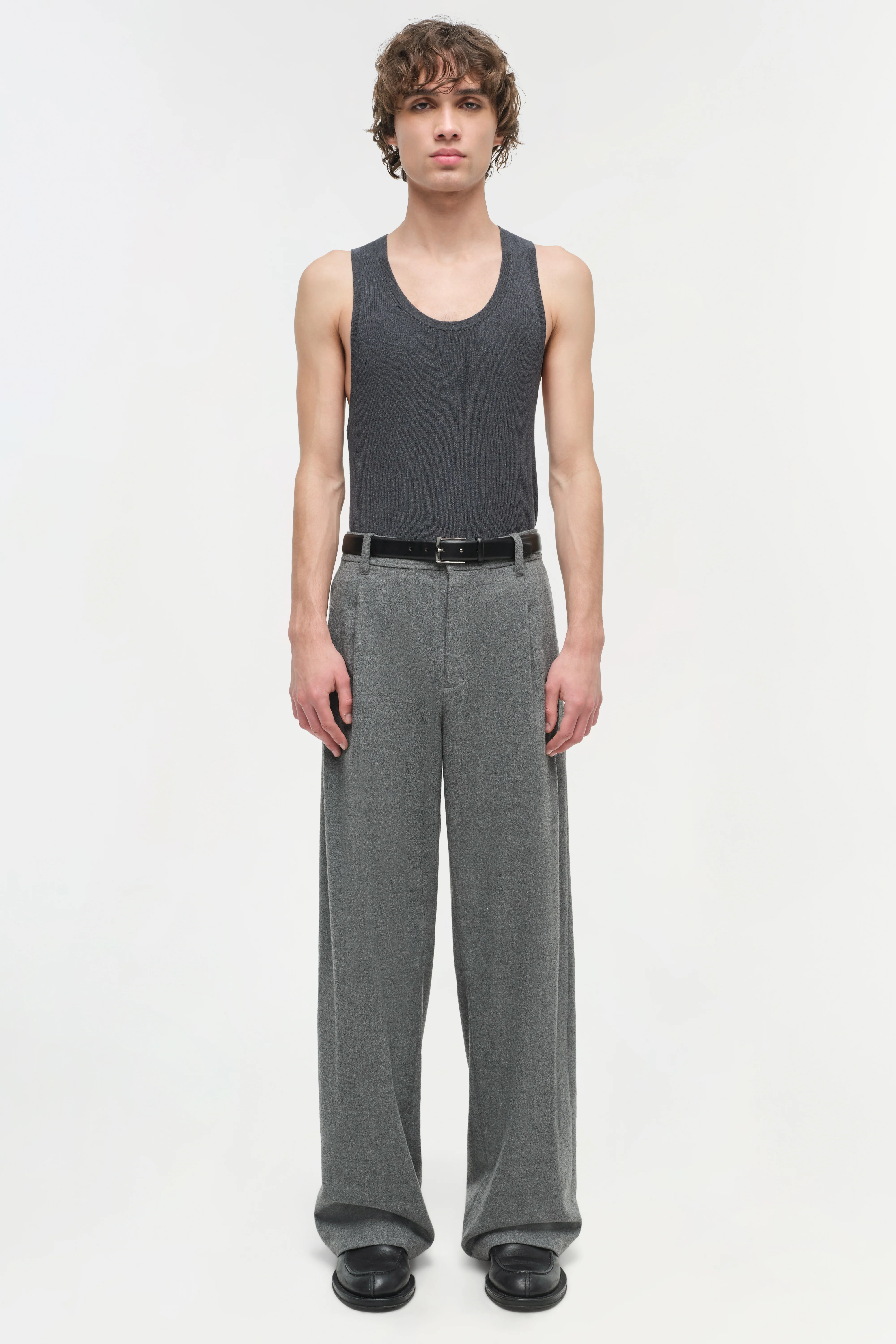 Falcon Pleated Wide Leg Pants - Image 5