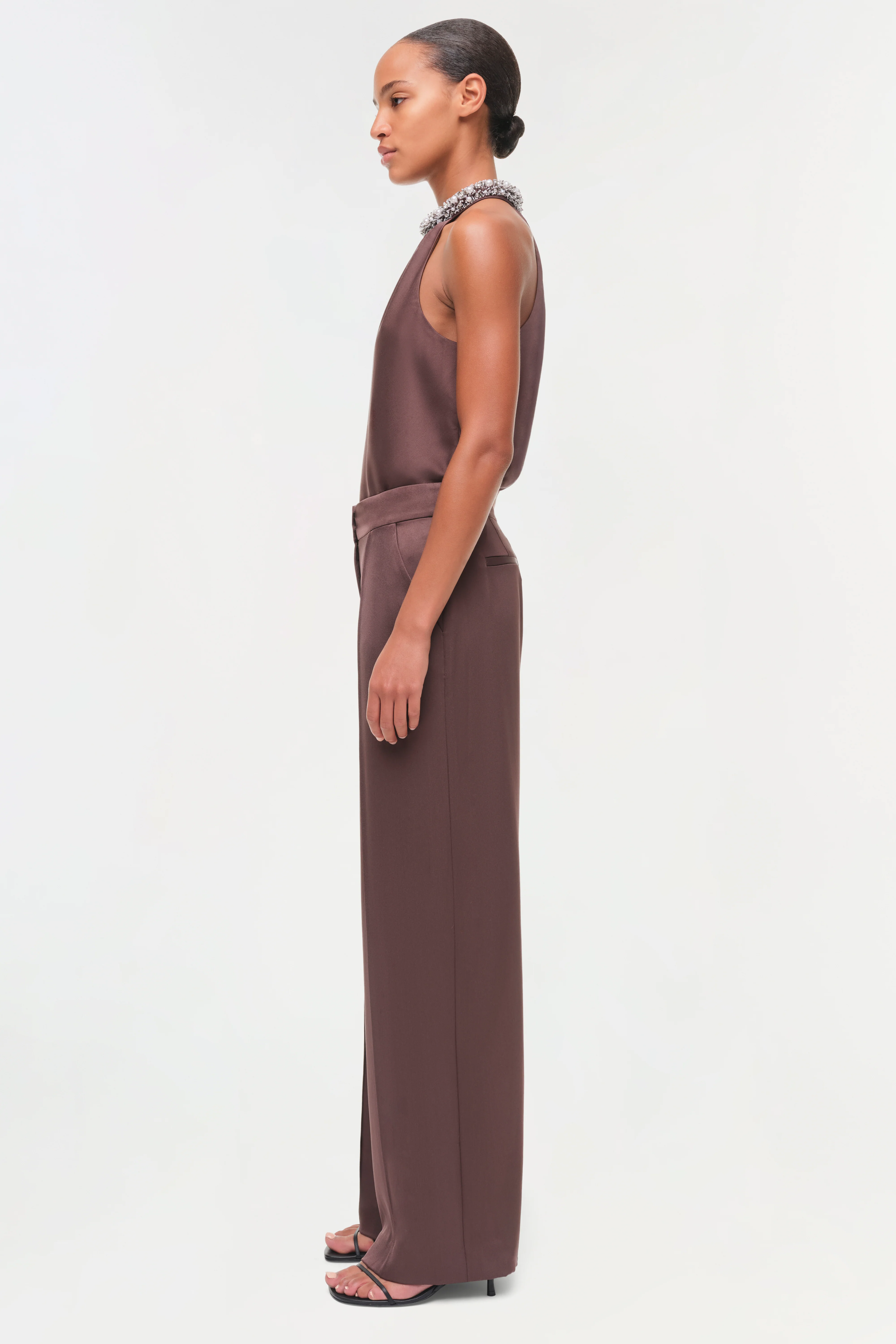 Kyra Satin Wide Leg Pant - Image 5