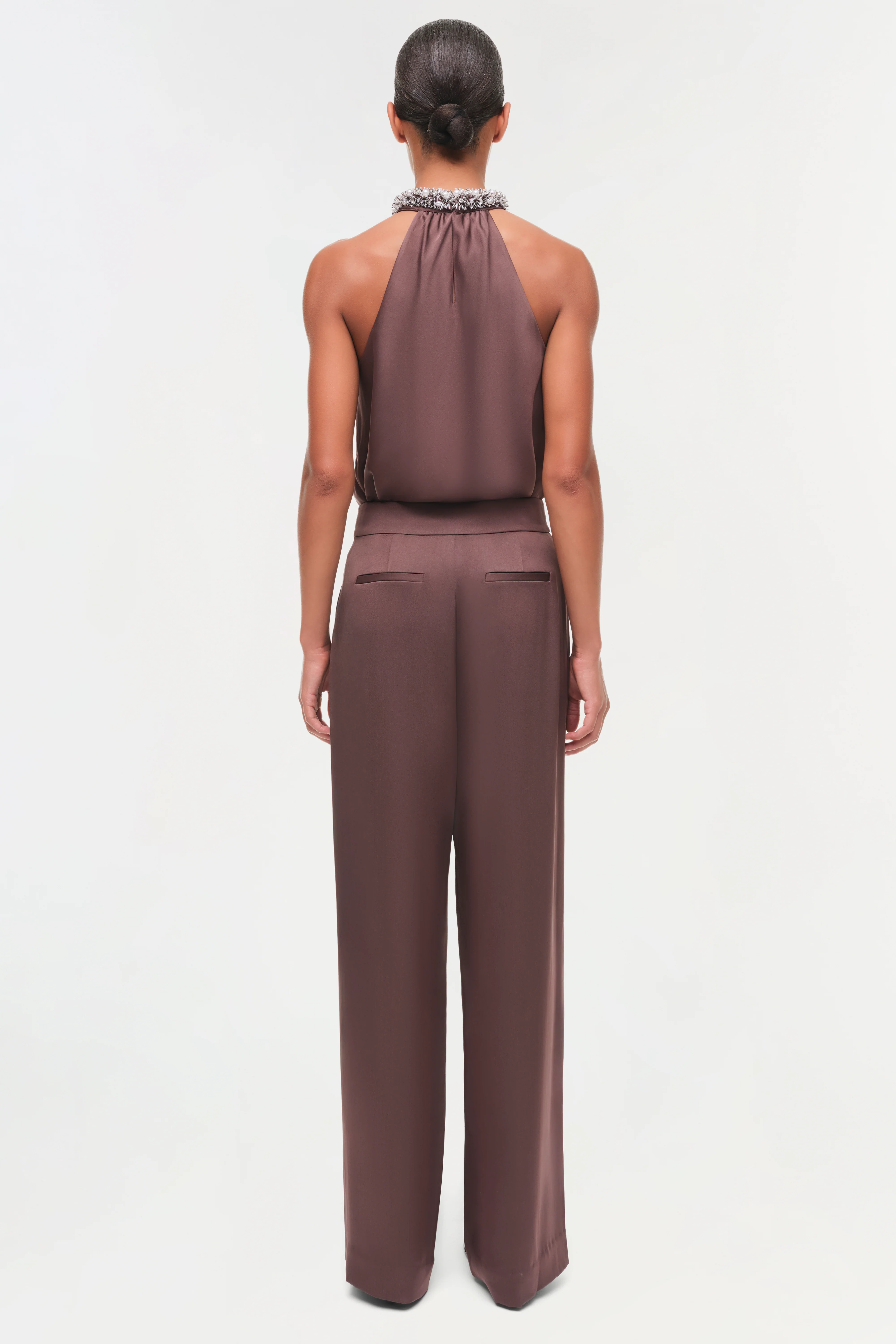 Kyra Satin Wide Leg Pant - Image 6