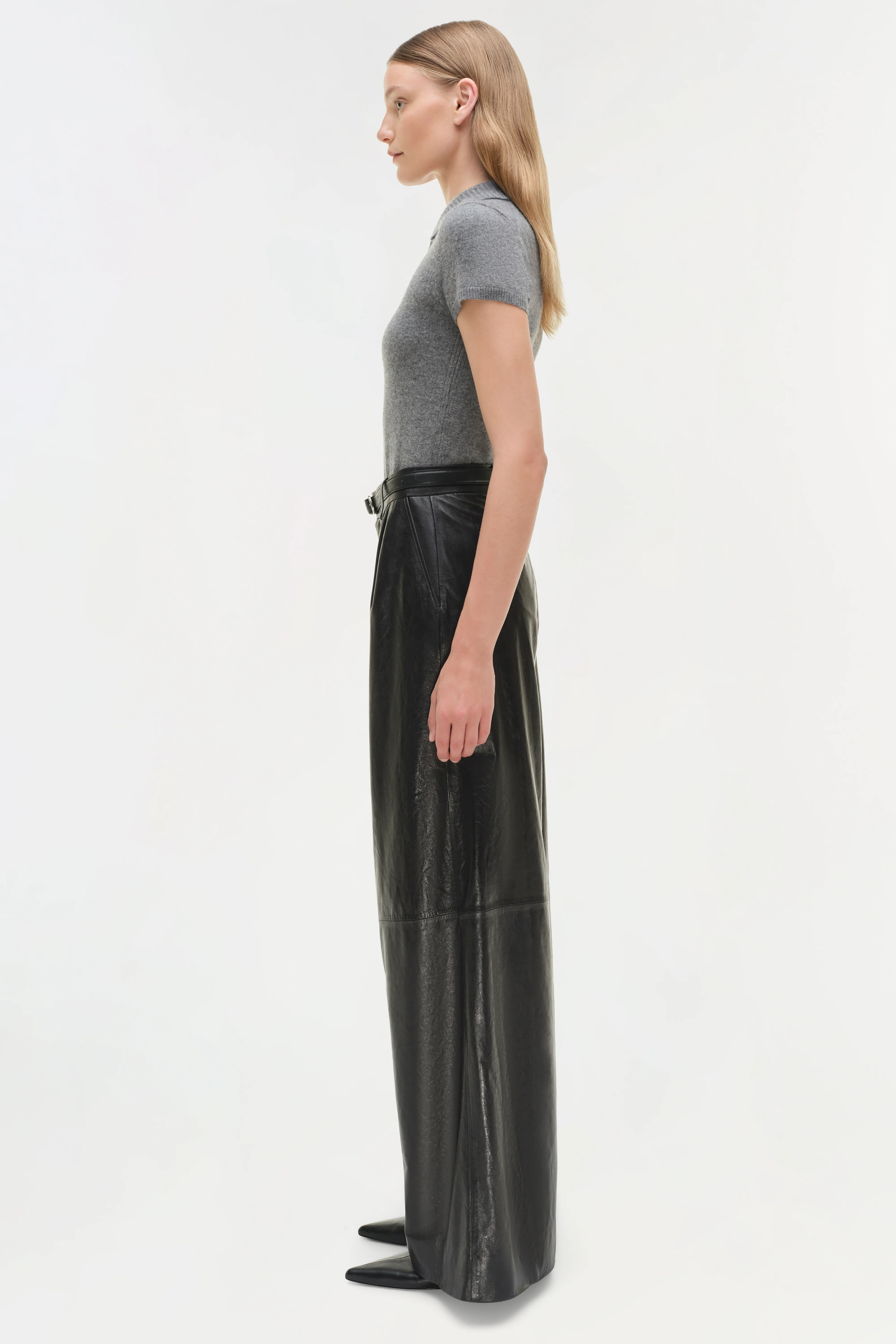 Kobie Wide Leg Leather Pant - Image 5
