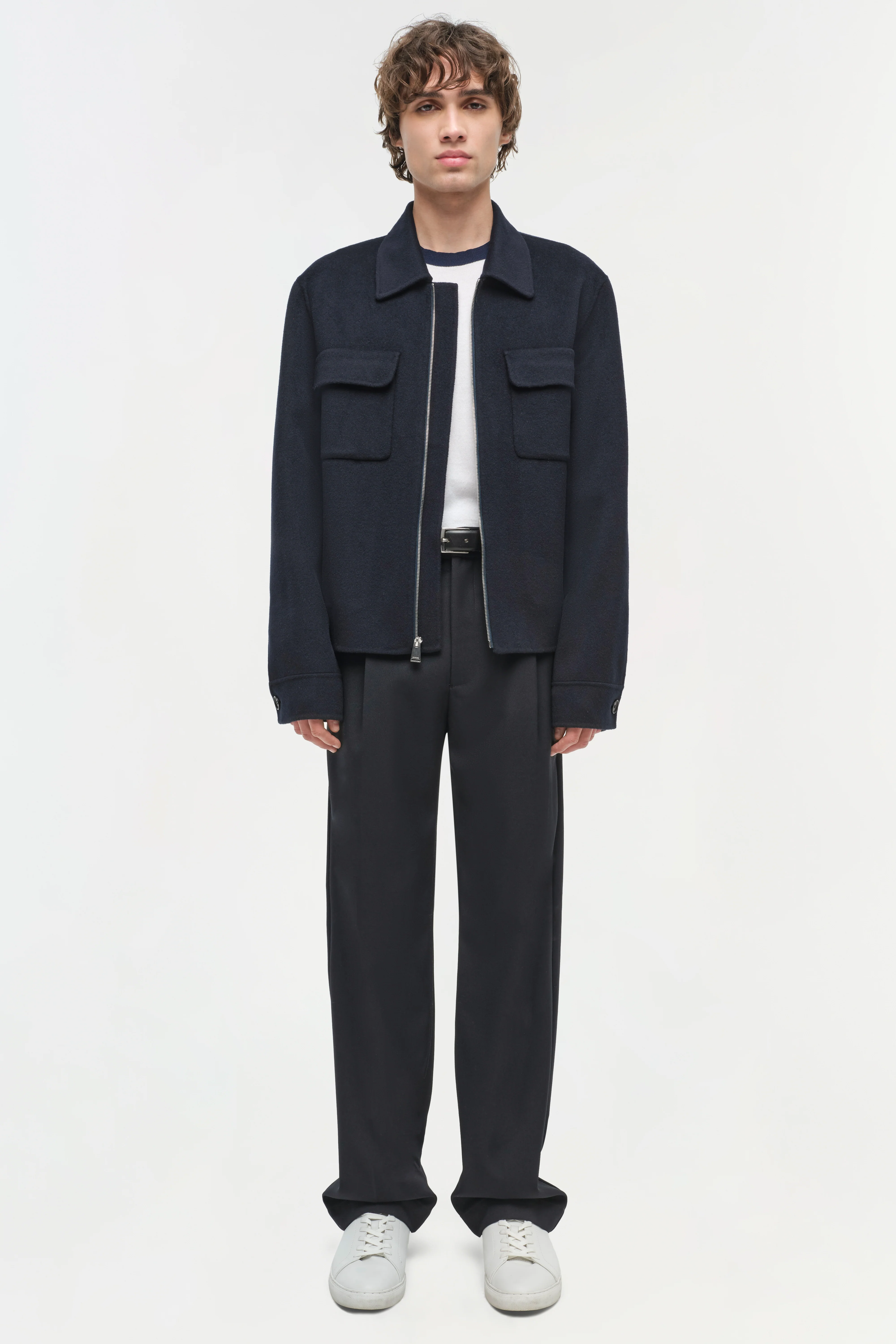 Dennis Wool Zip Up Jacket - Image 6