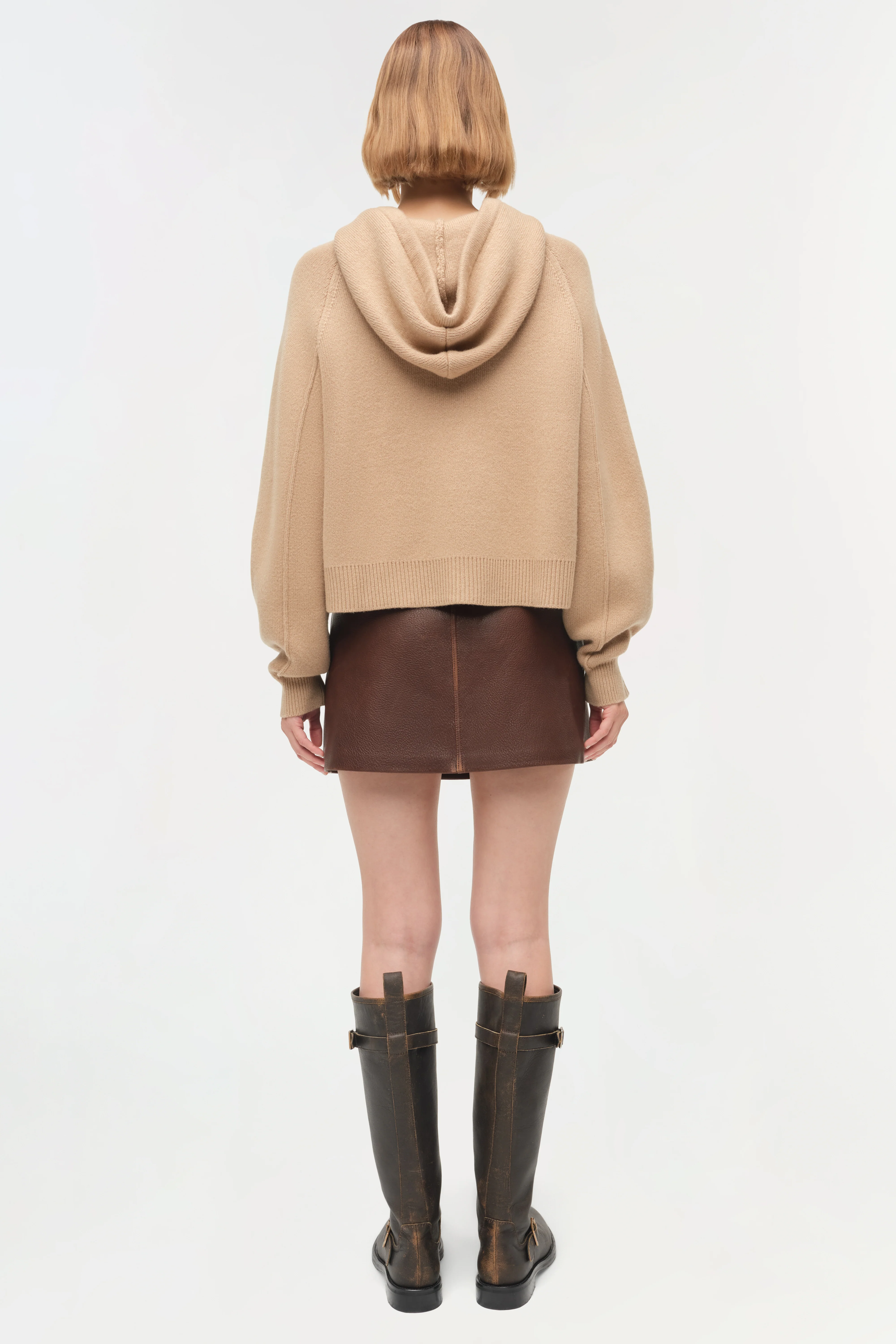 Dakota Wool Cropped Hoodie - Image 5