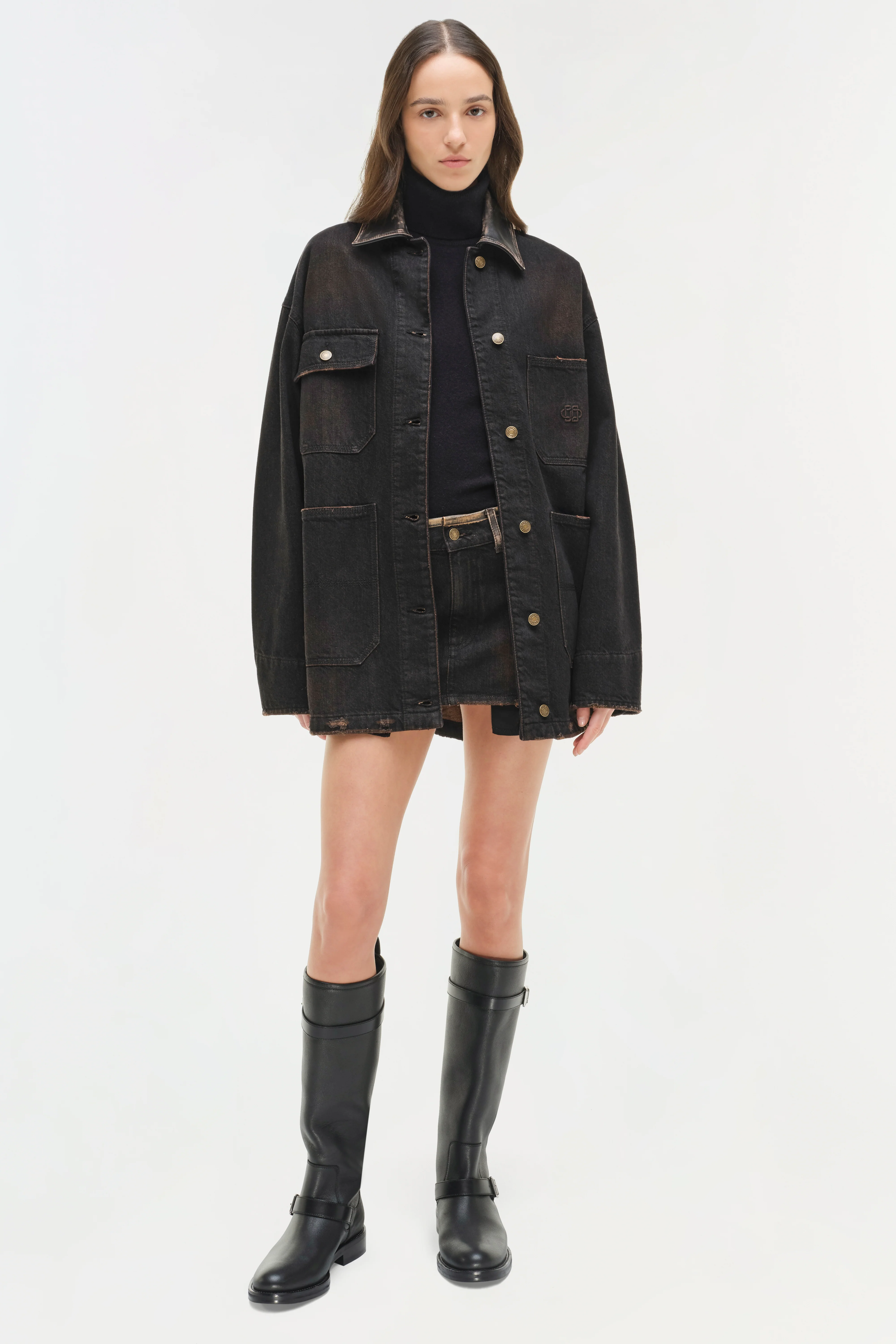 Larz Denim Chore Jacket - Image 2
