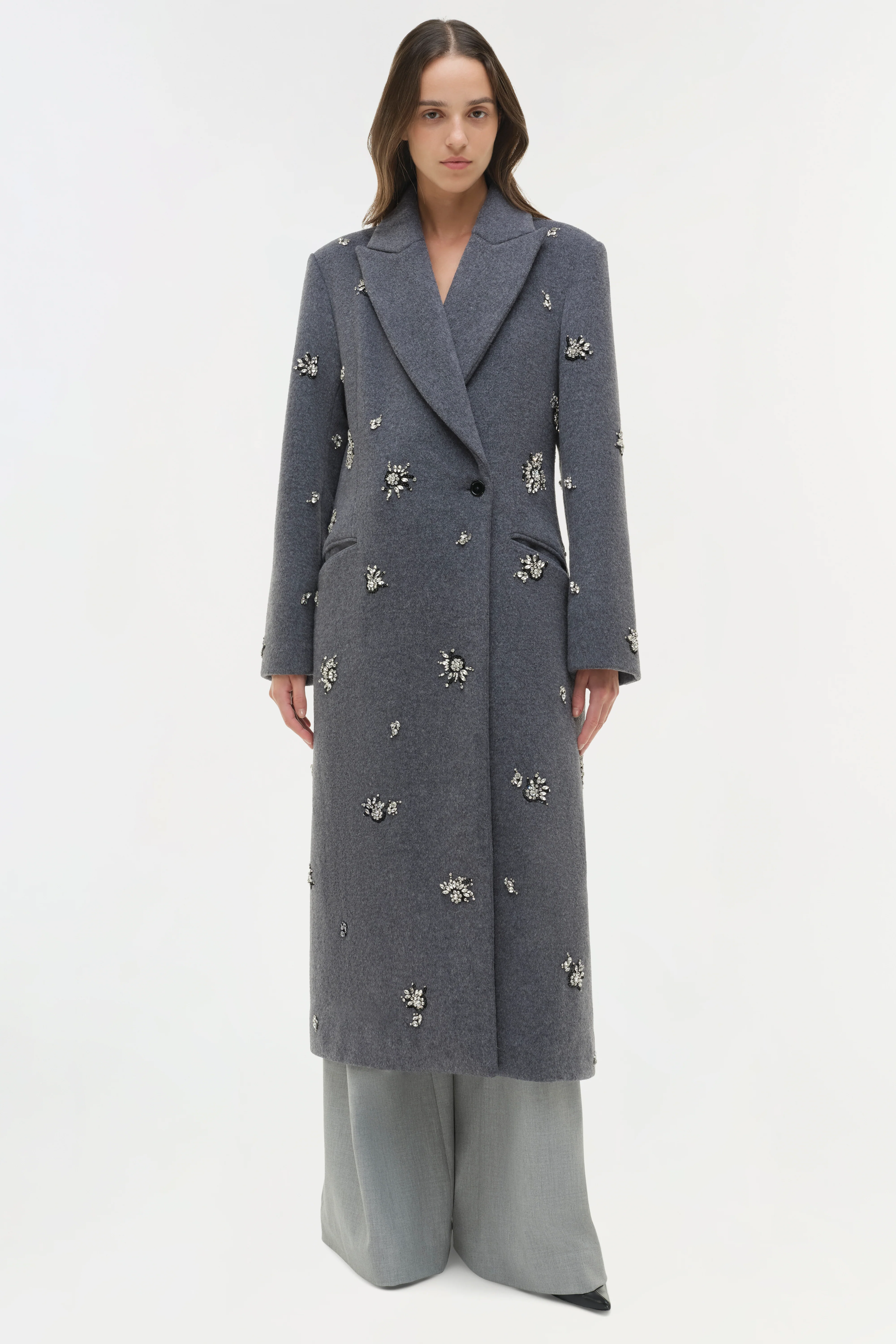 Gianni Embellished Wool Coat - Image 3