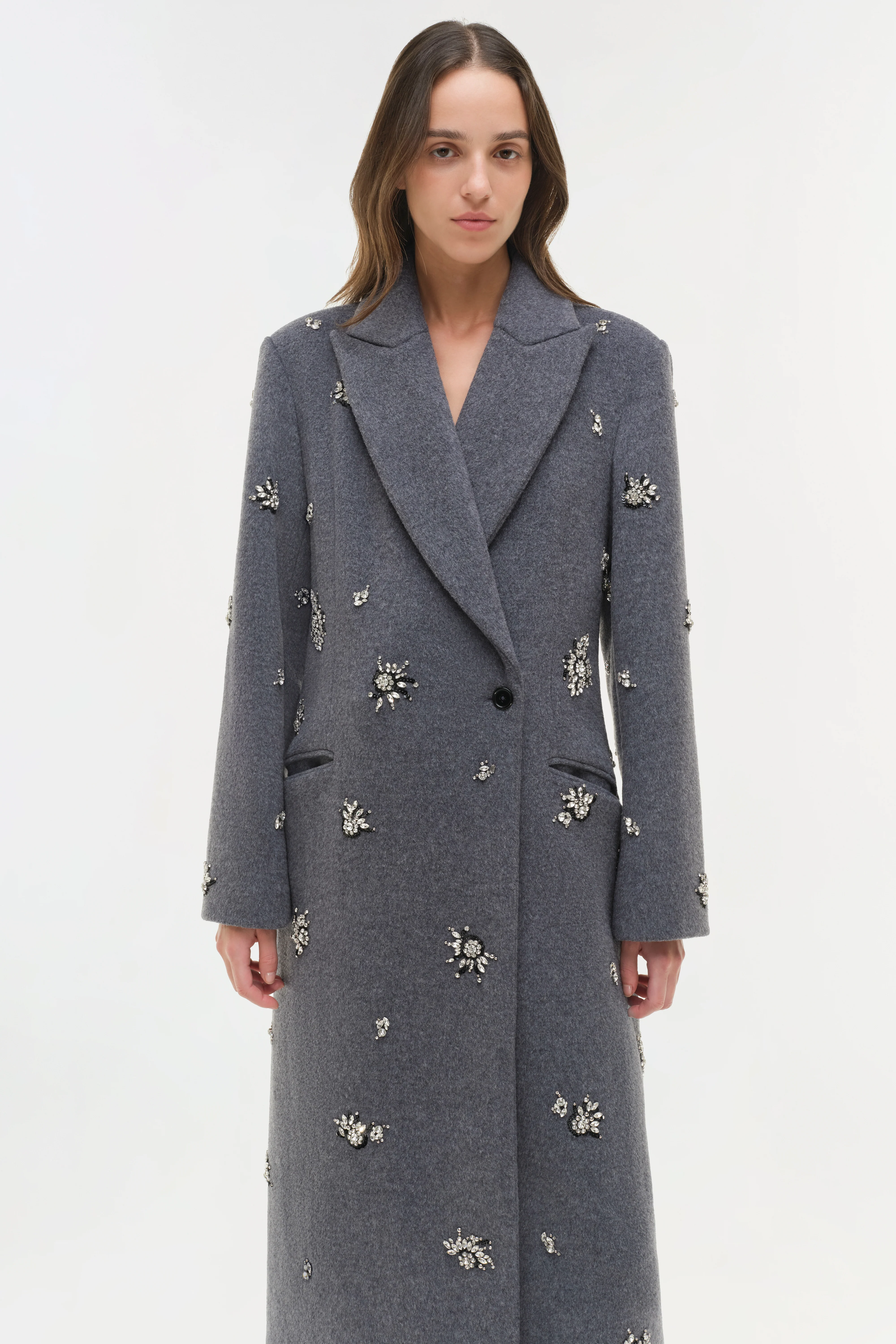 Gianni Embellished Wool Coat - Image 4