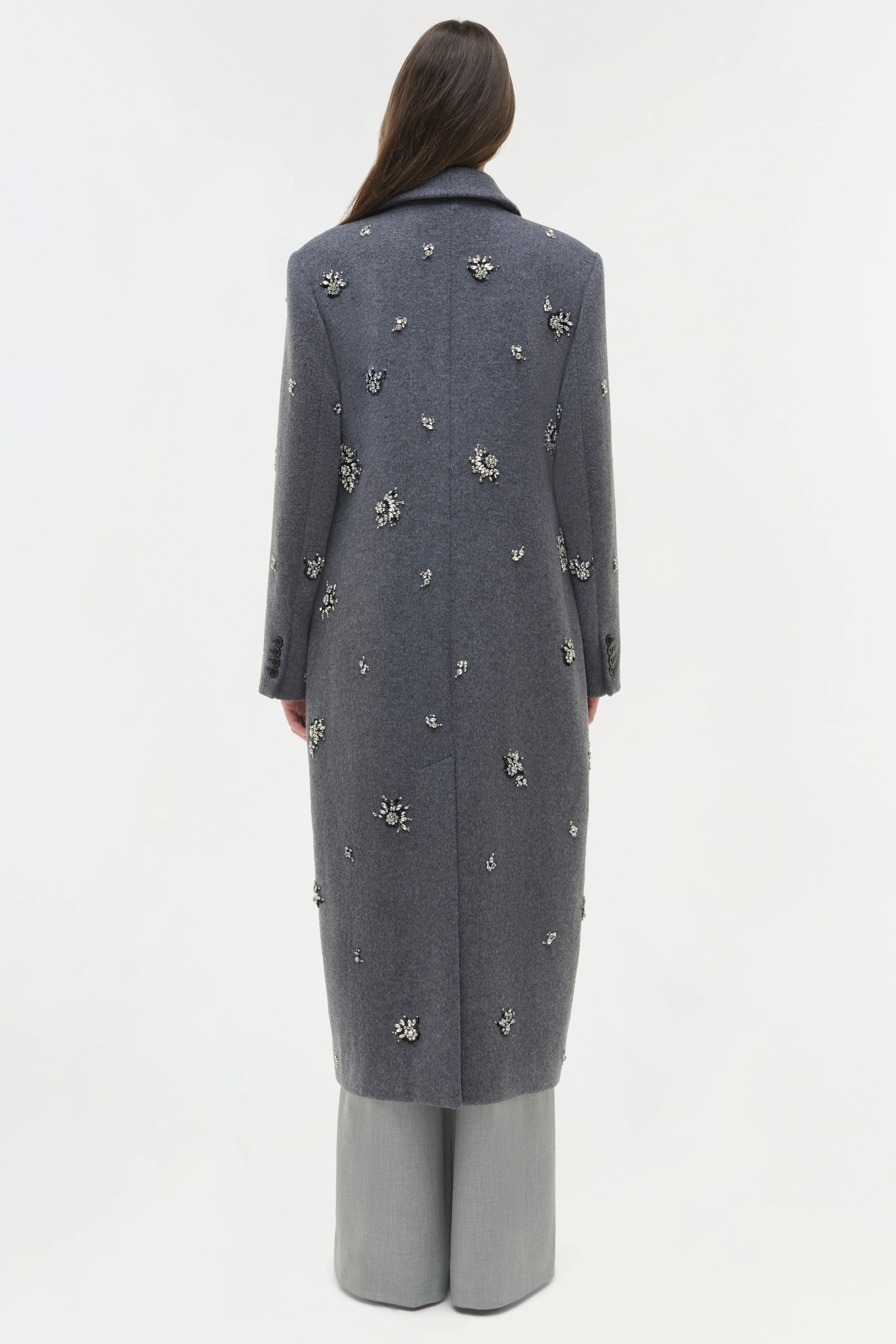 Gianni Embellished Wool Coat - Image 6