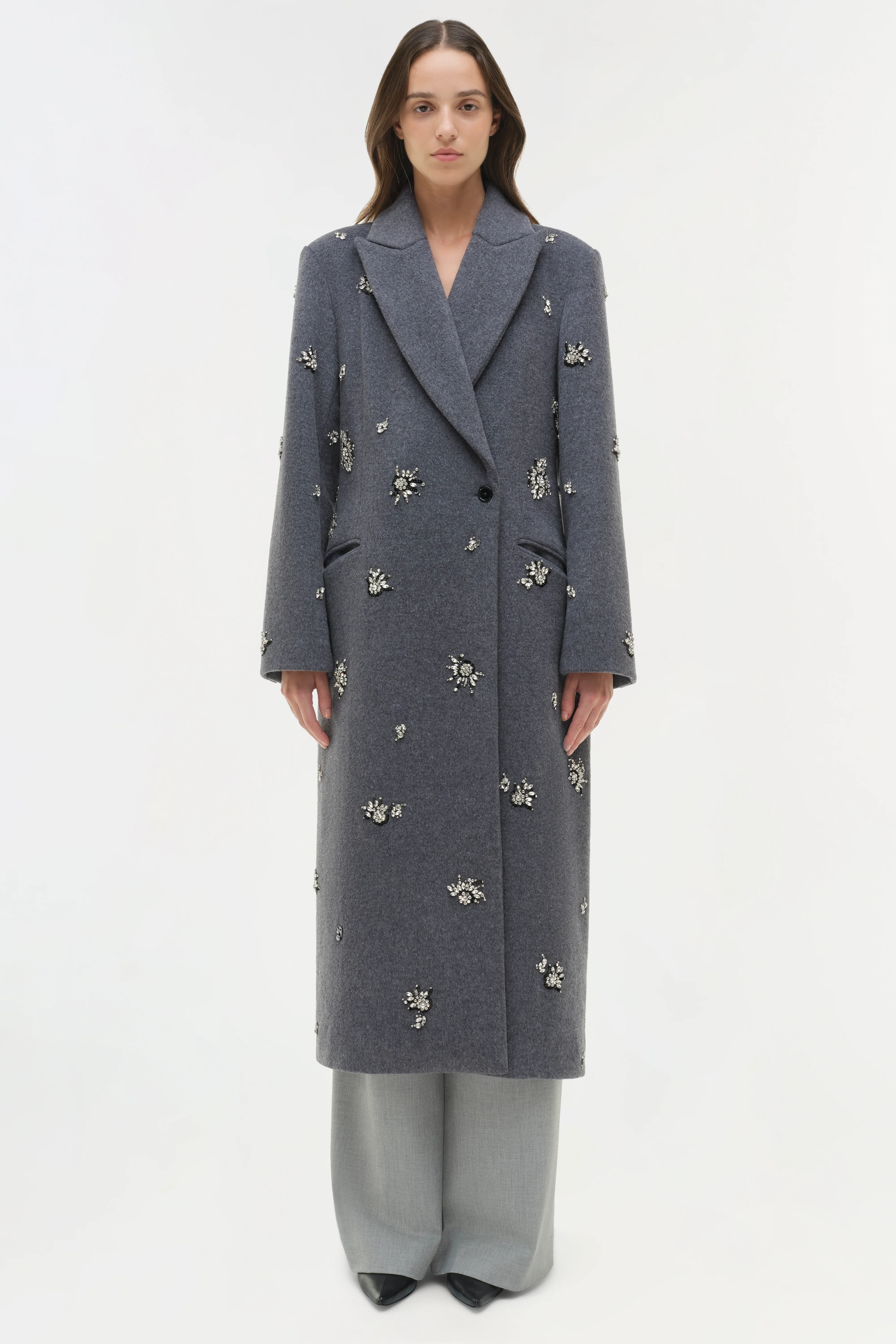 Gianni Embellished Wool Coat - Image 7
