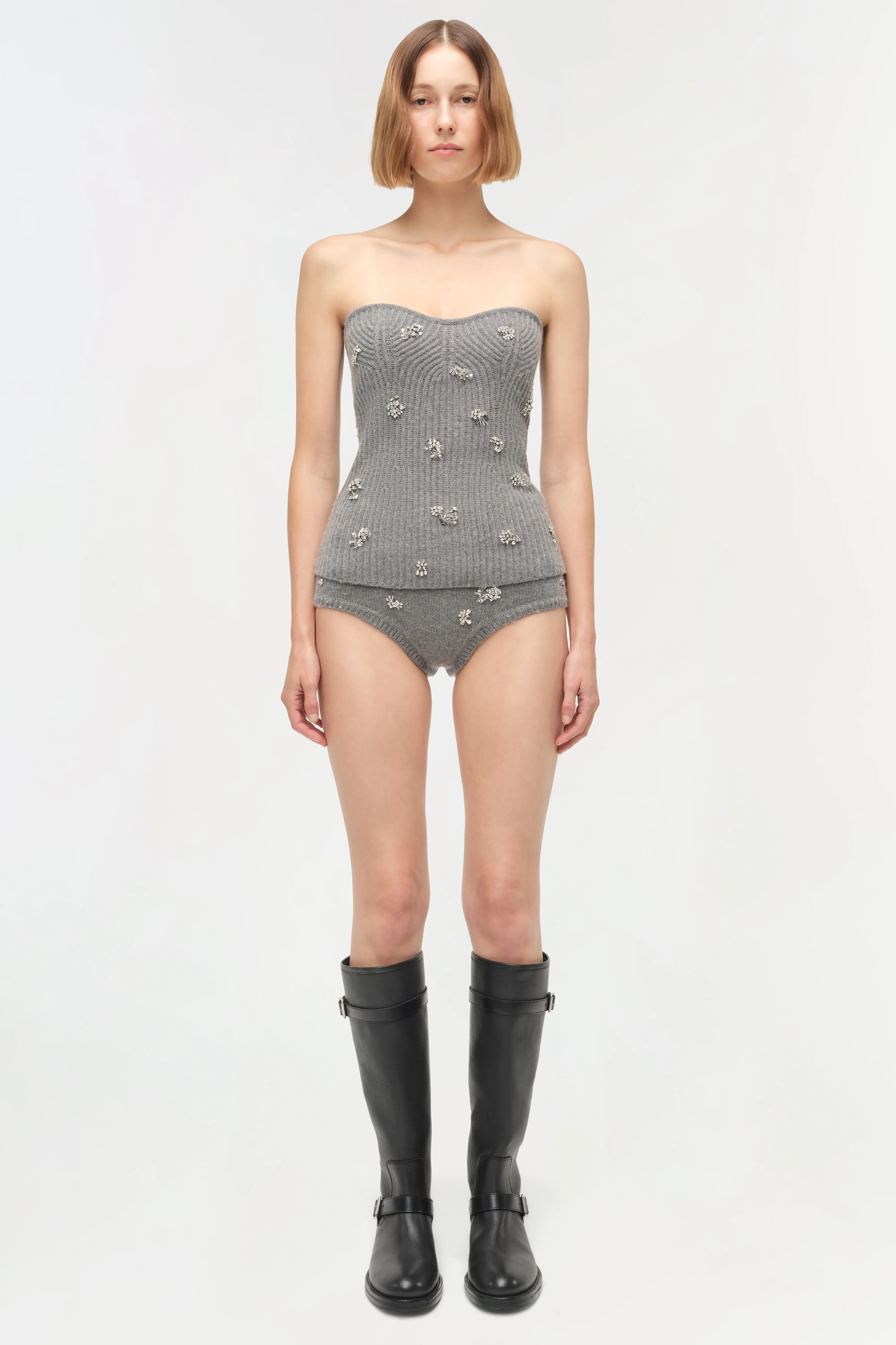 Georgie Embellished Knit Knickers - Image 6