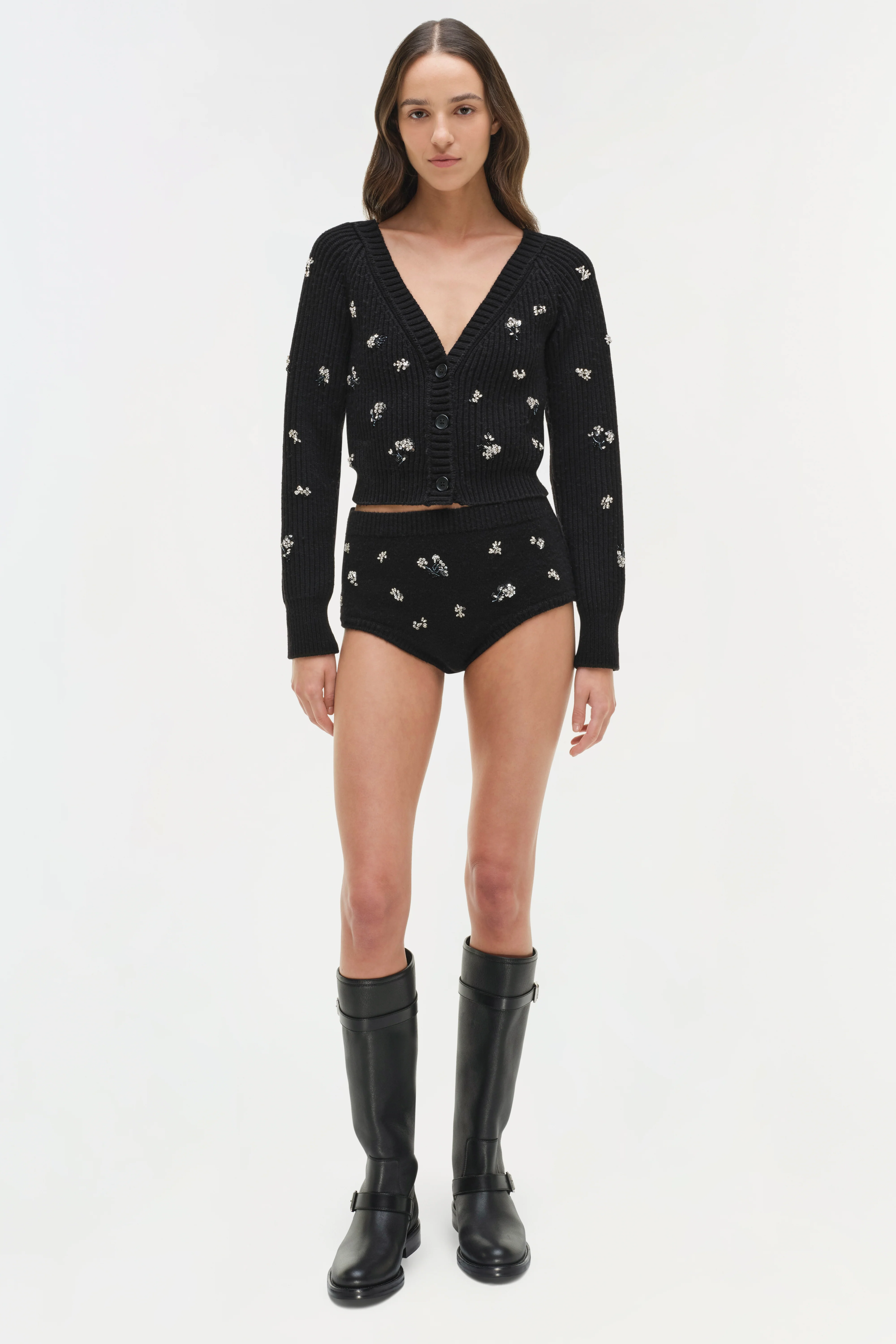 Georgie Embellished Knit Knickers - Image 3