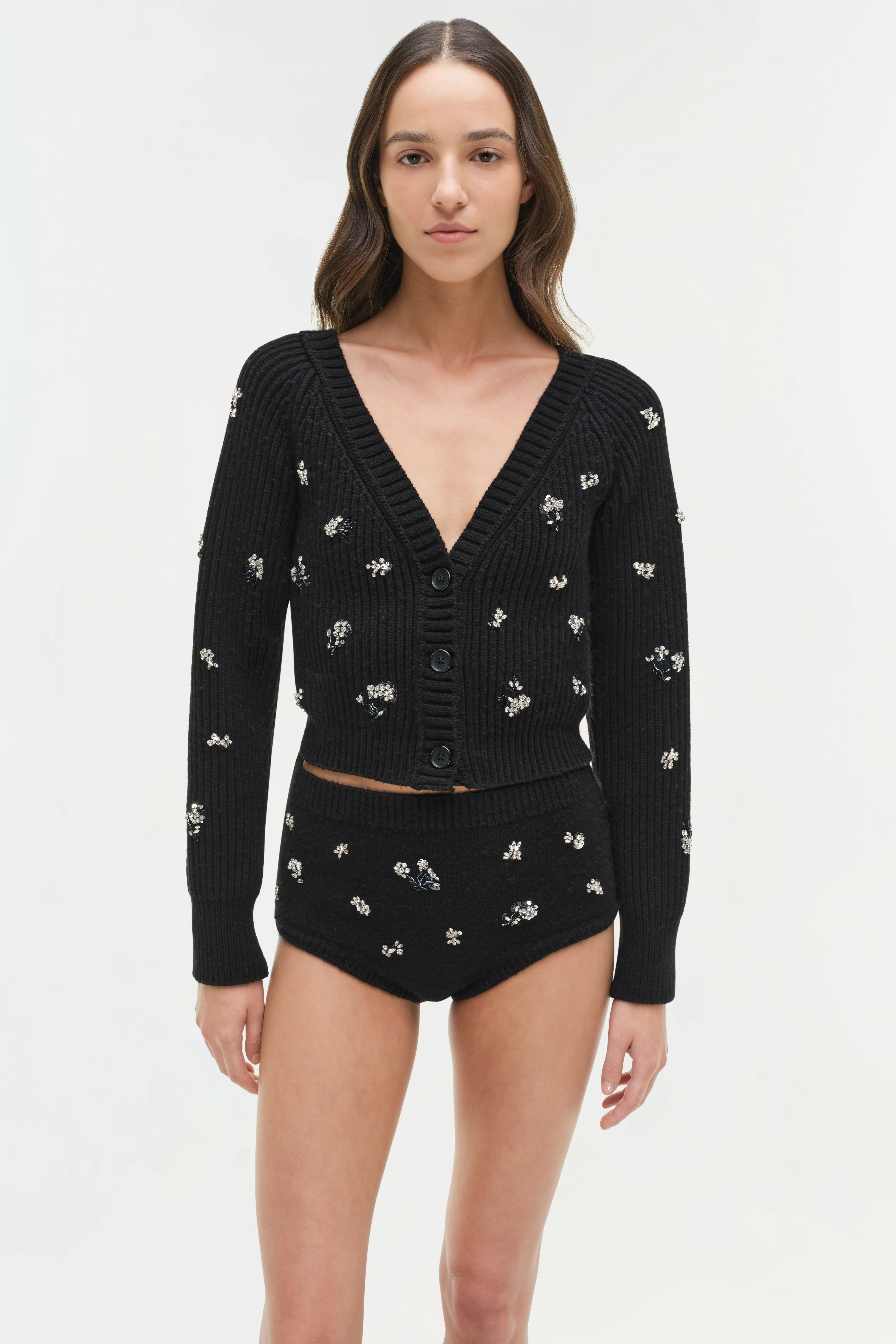 Georgie Embellished Knit Knickers - Image 4