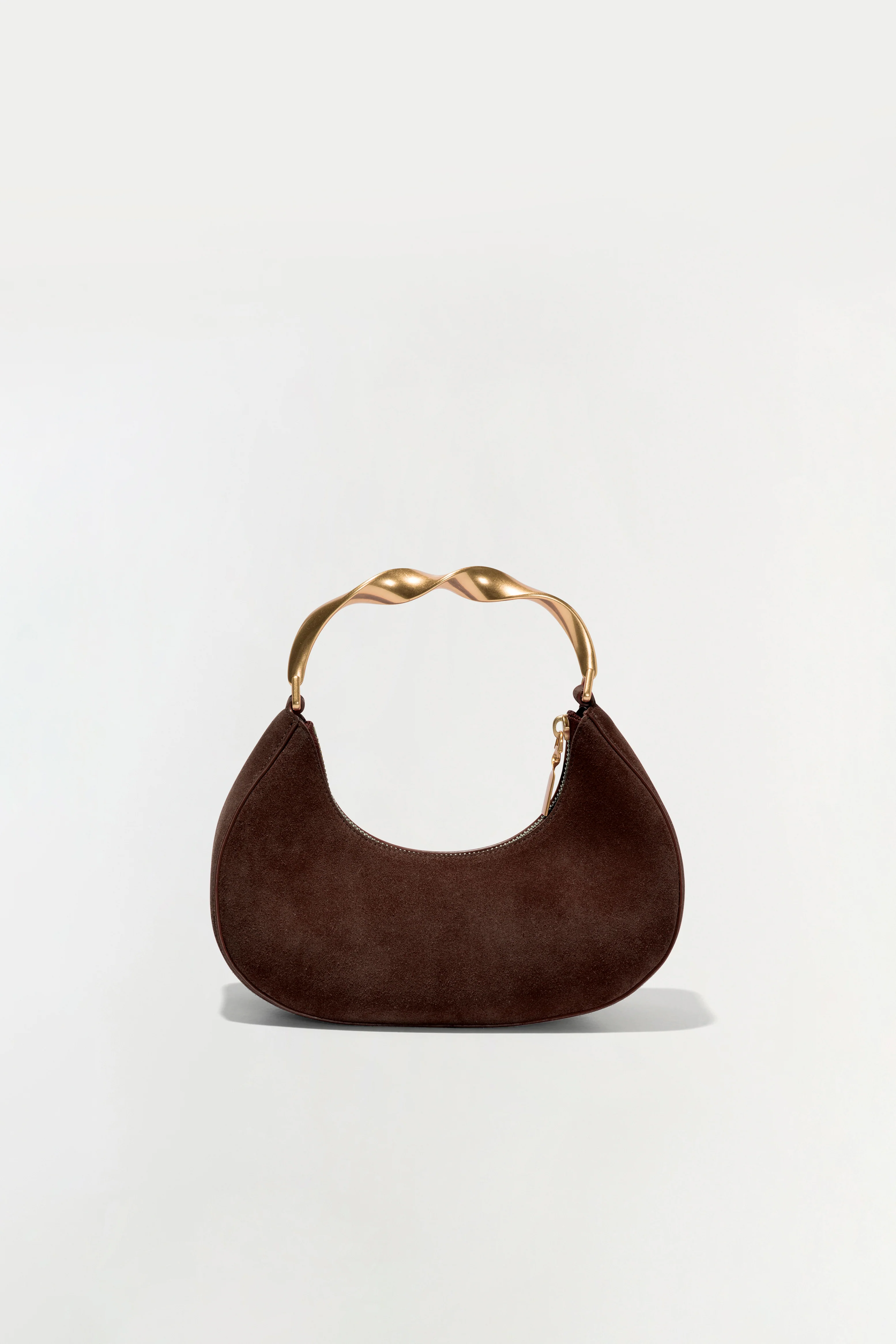 Nixi Suede Twist Handle Bag - Image 2