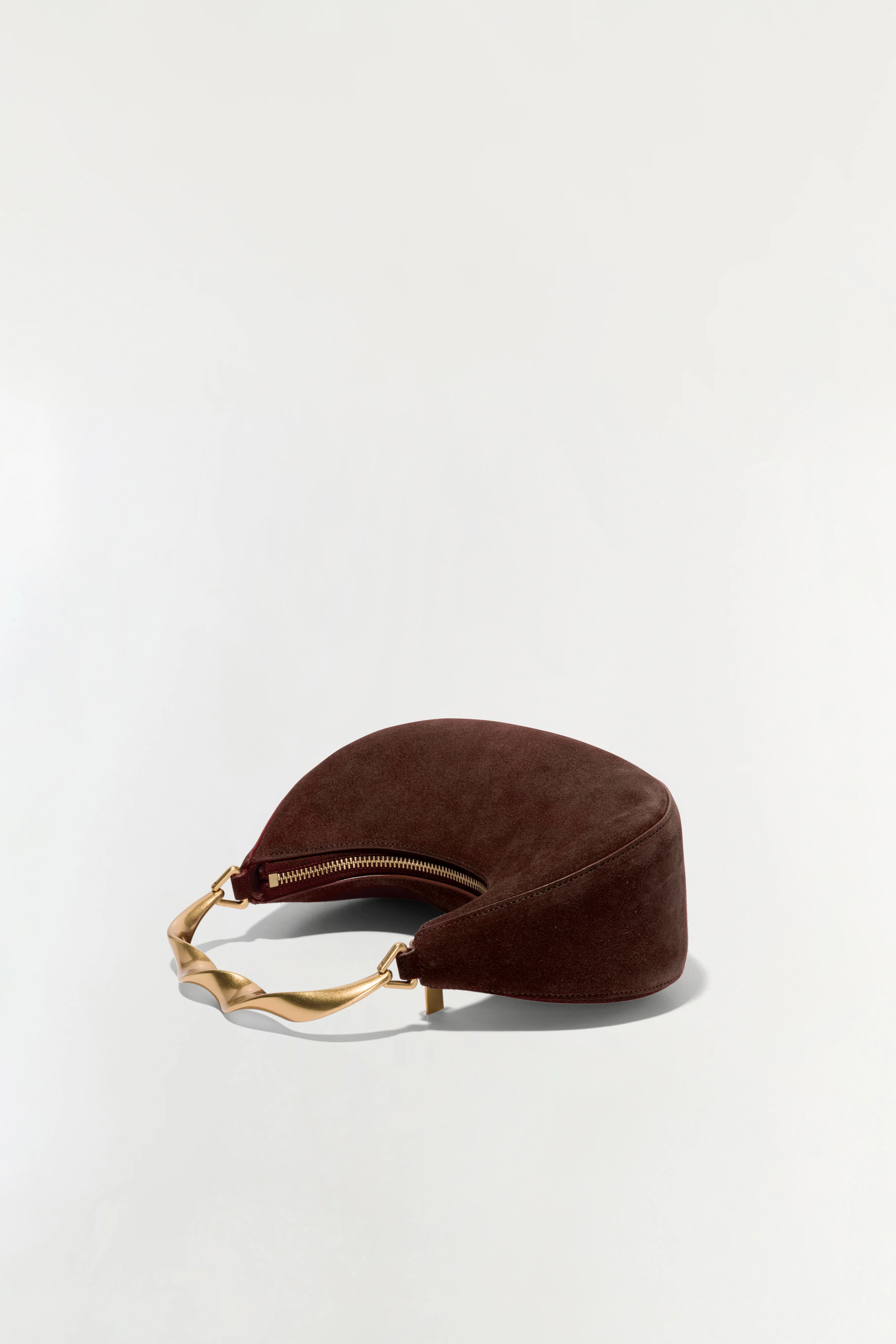 Nixi Suede Twist Handle Bag - Image 4