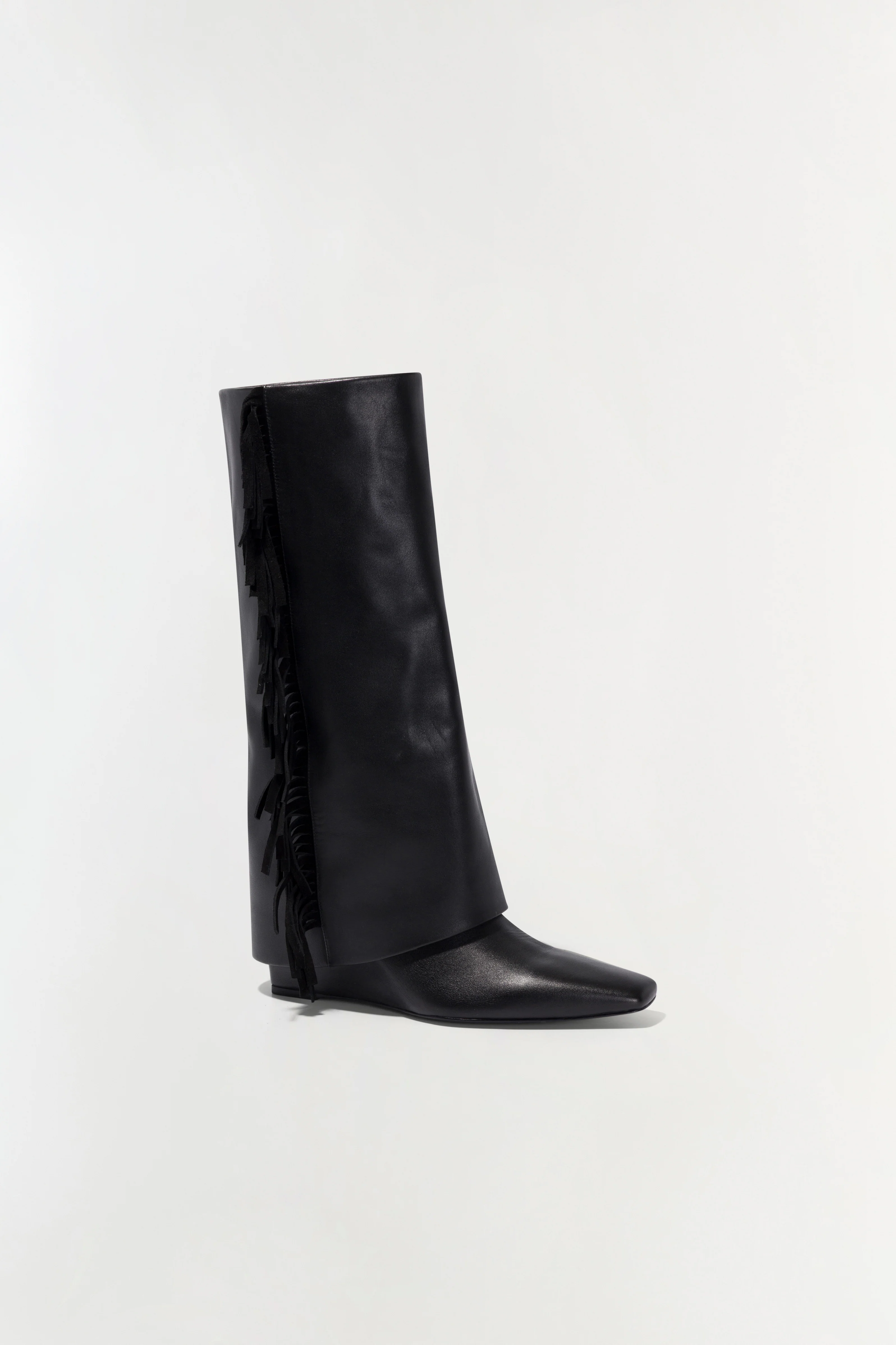 Quinn Leather Fringe Boot - Image 2