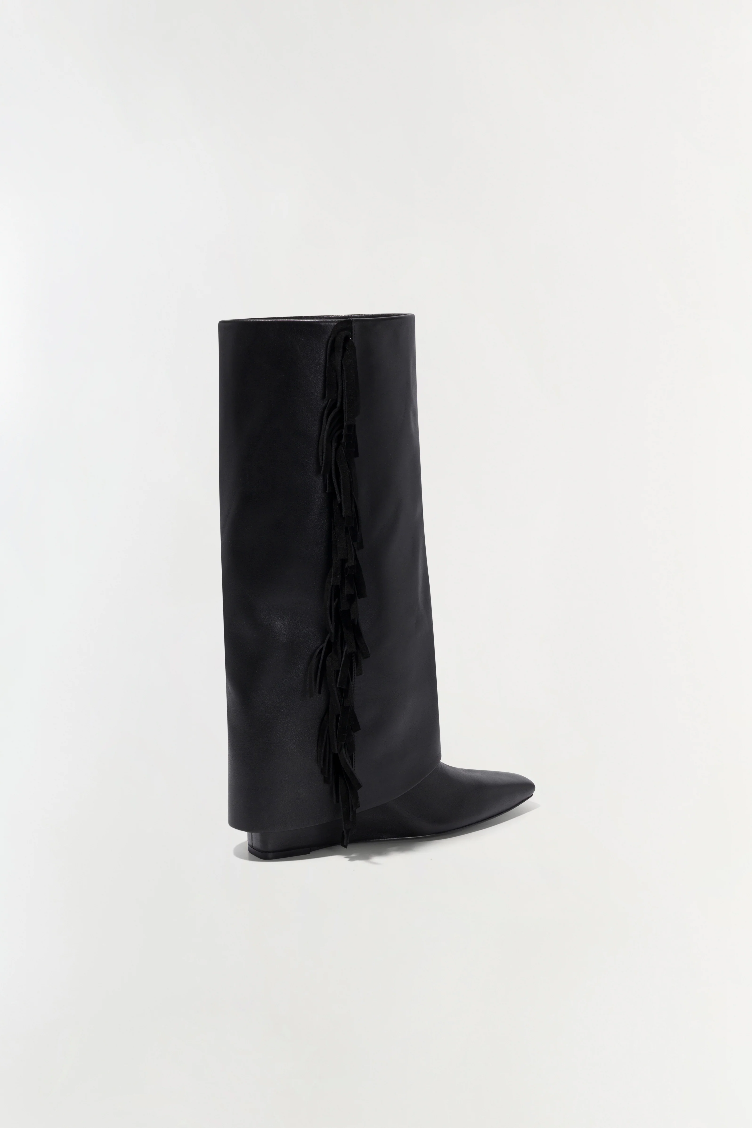 Quinn Leather Fringe Boot - Image 3