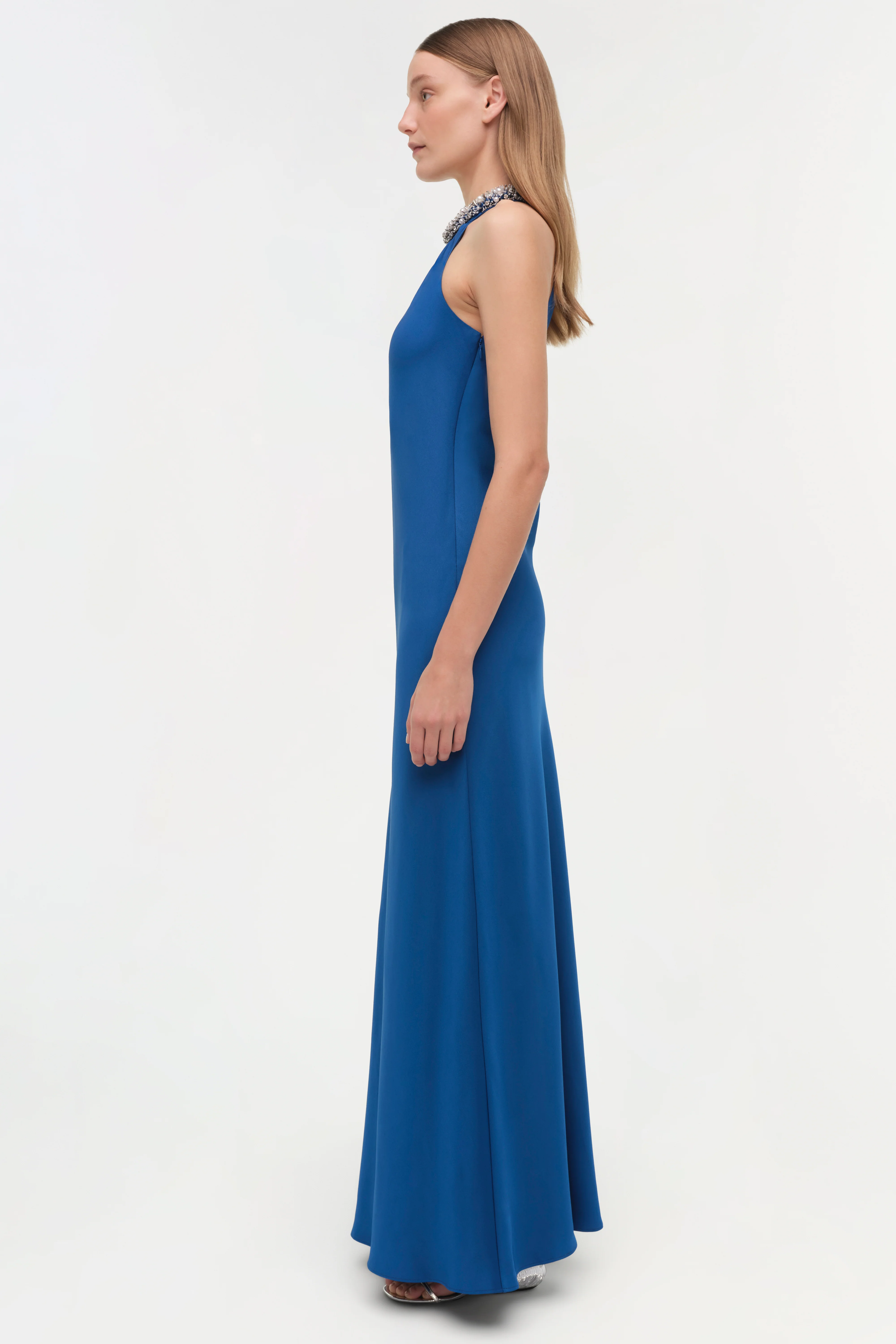 Navina Satin Embellished Gown - Image 5