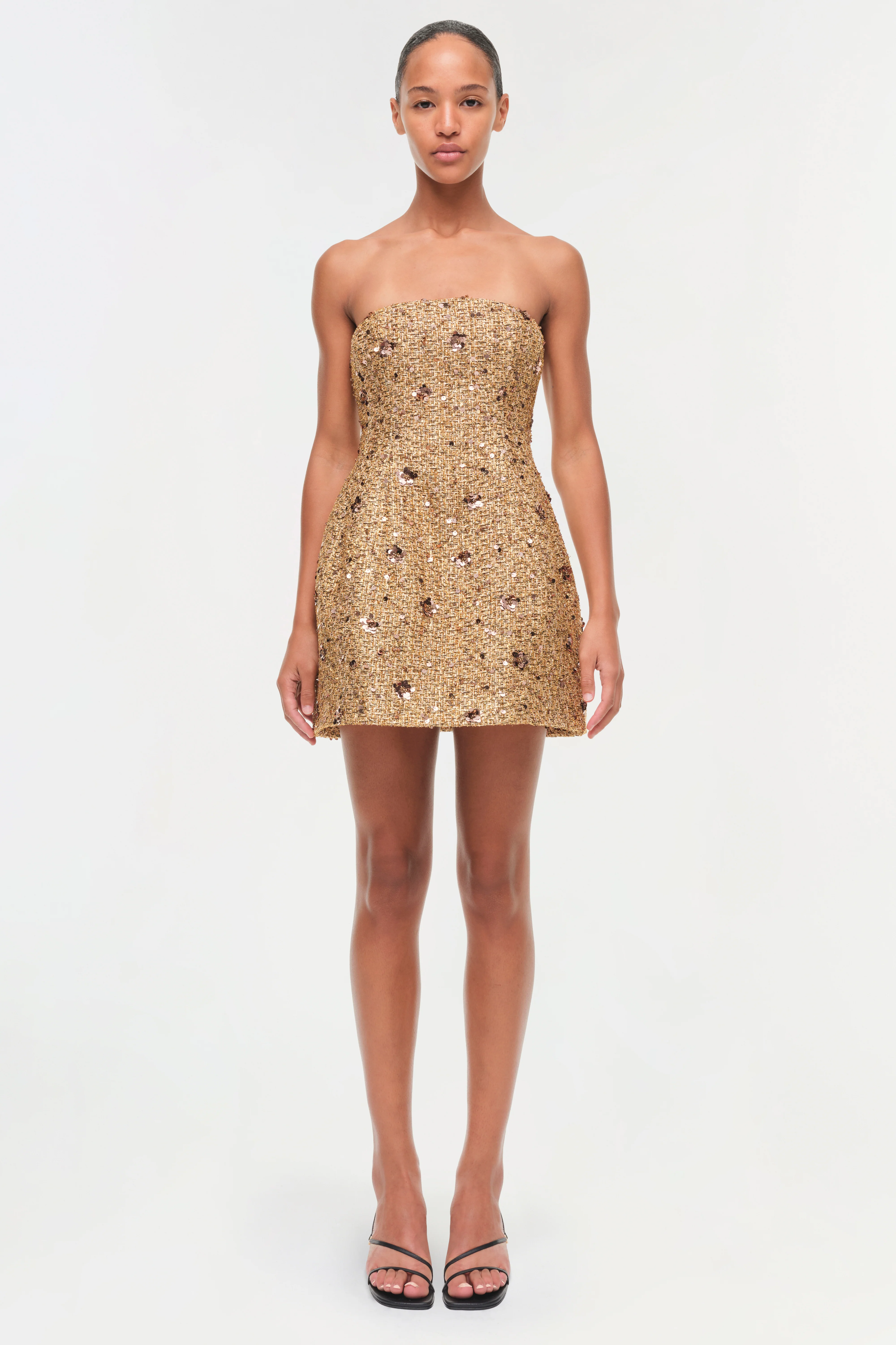 Kit Gilded Tweed Mini Dress - Image 6