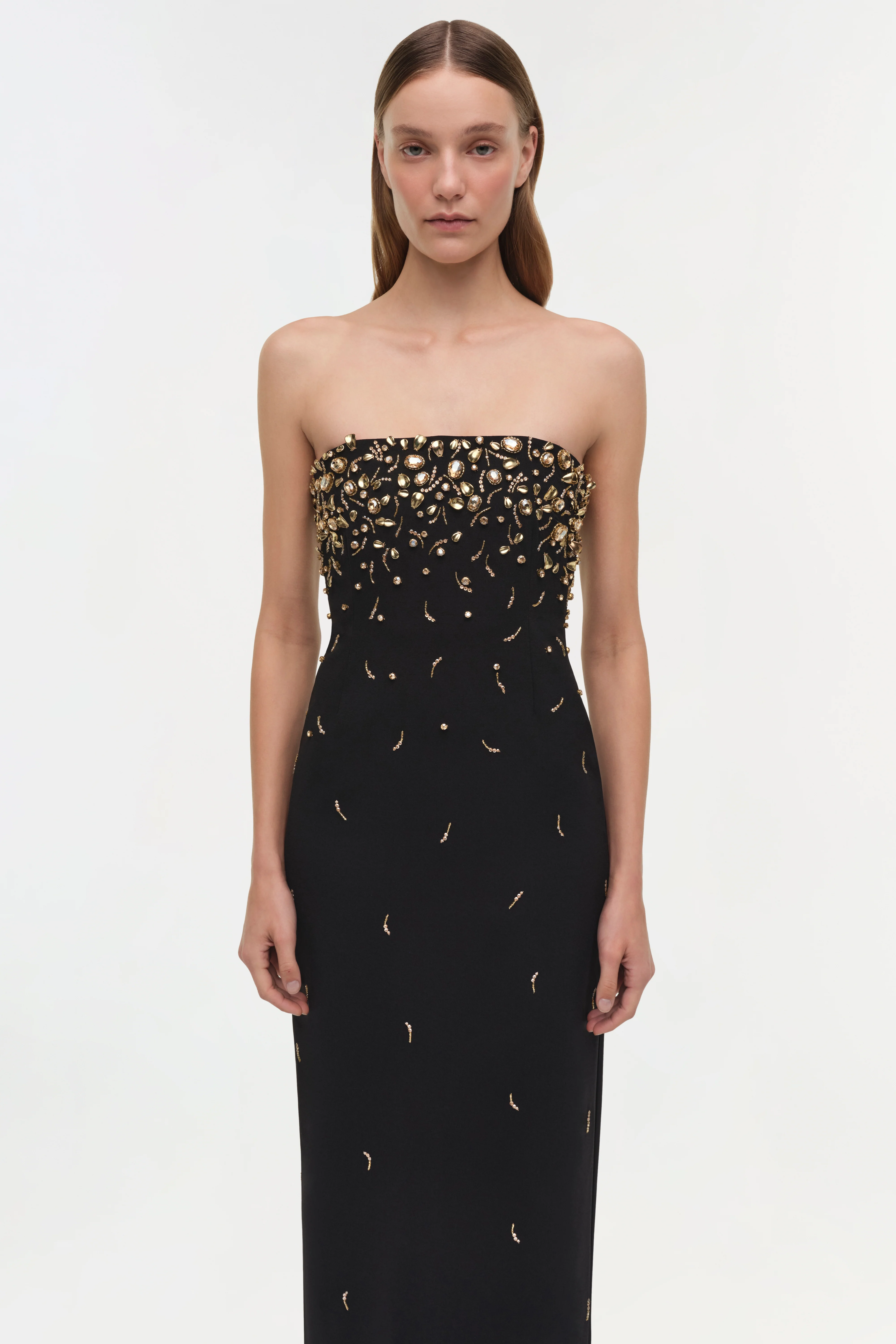 Reign Embellished Strapless Gown - Image 3