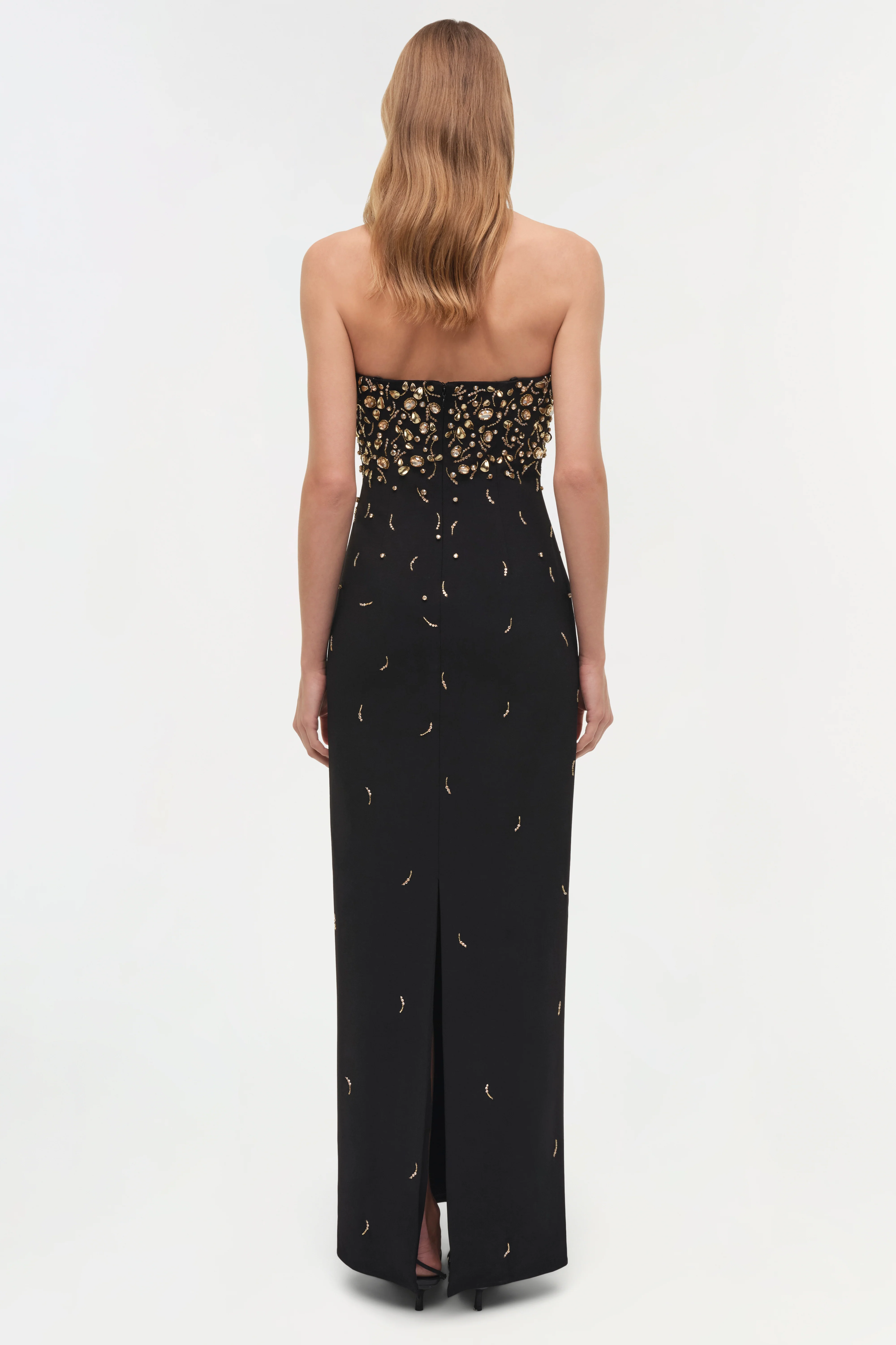 Reign Embellished Strapless Gown - Image 5