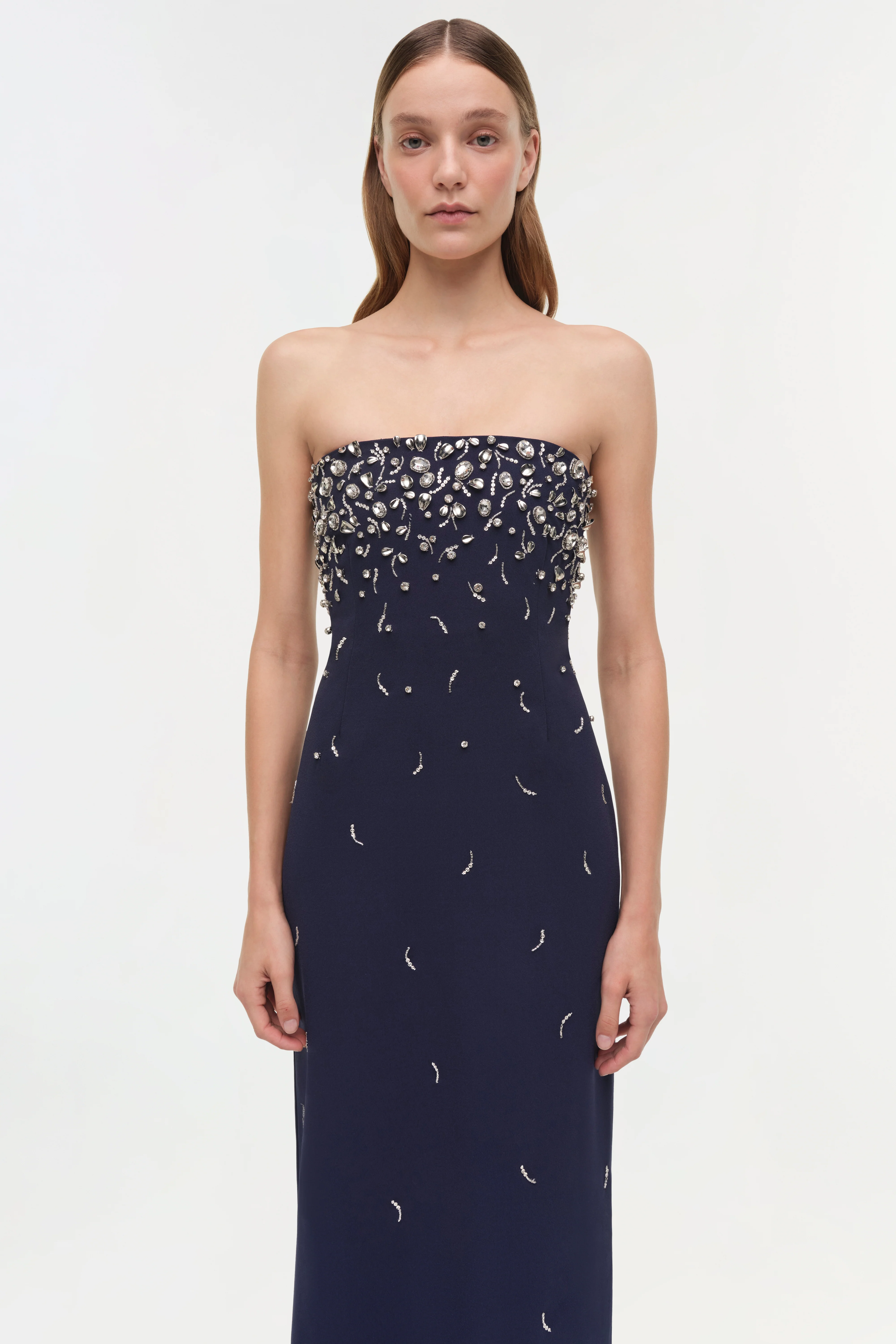 Reign Embellished Strapless Gown - Image 3