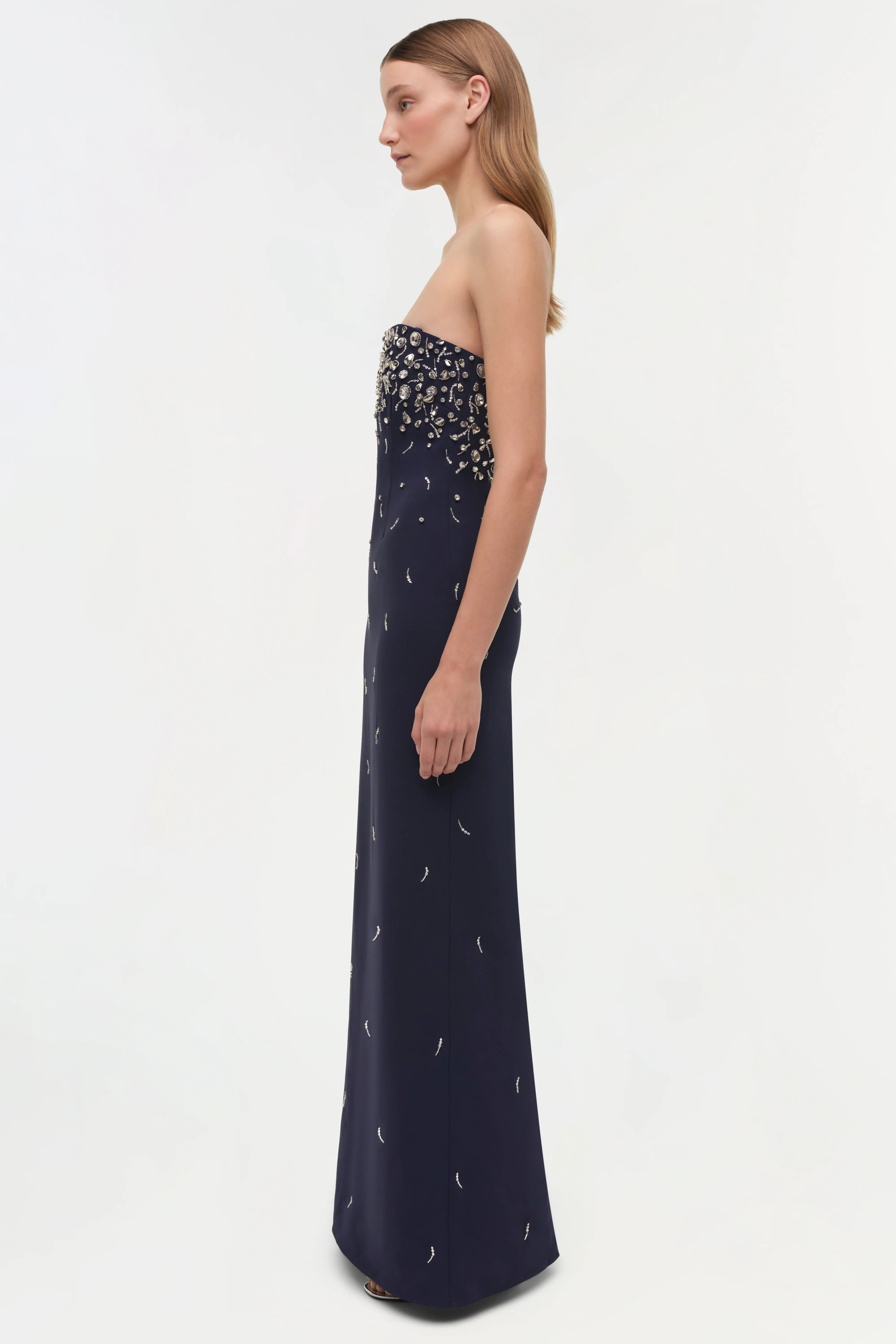 Reign Embellished Strapless Gown - Image 4