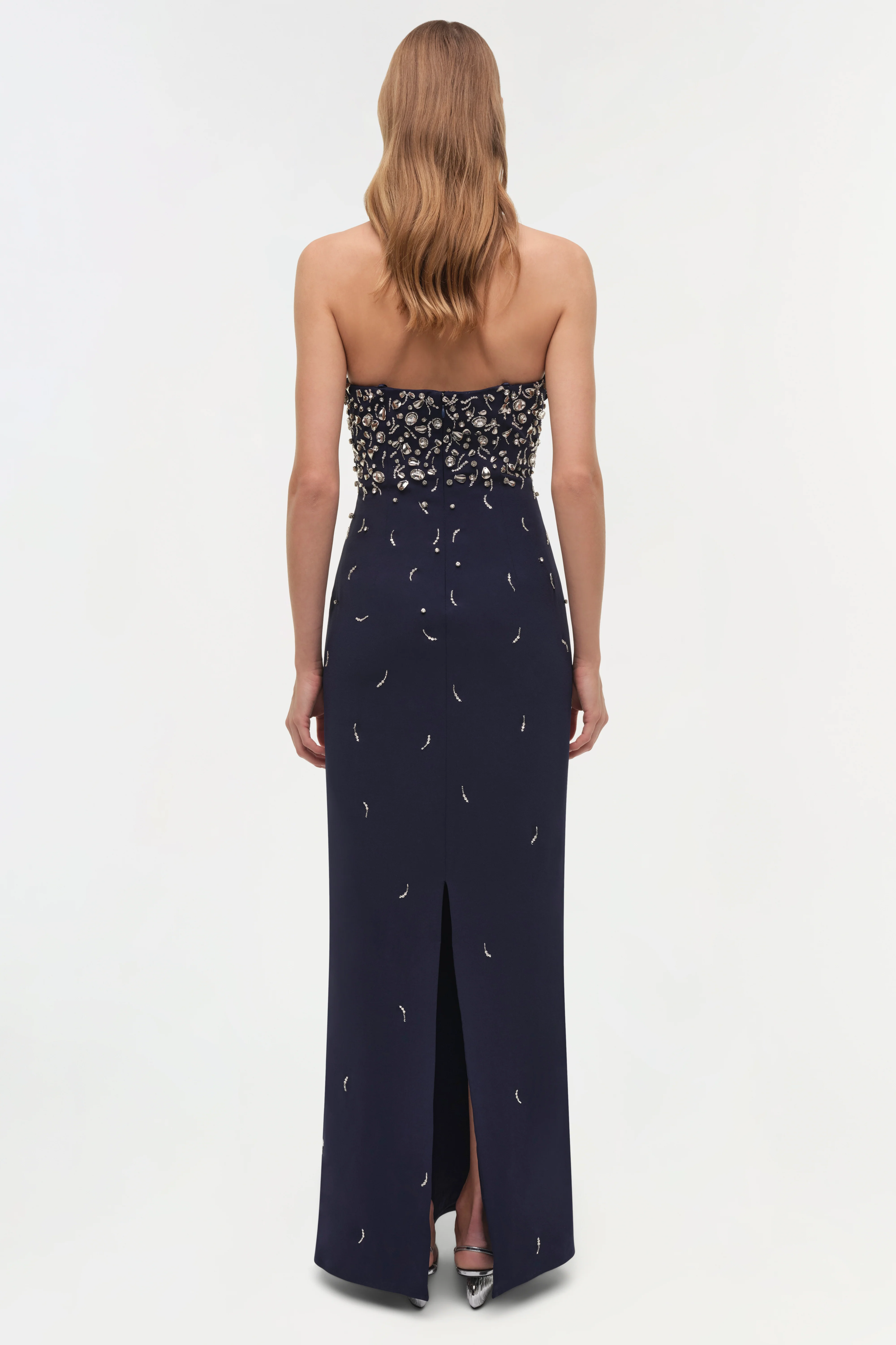 Reign Embellished Strapless Gown - Image 5
