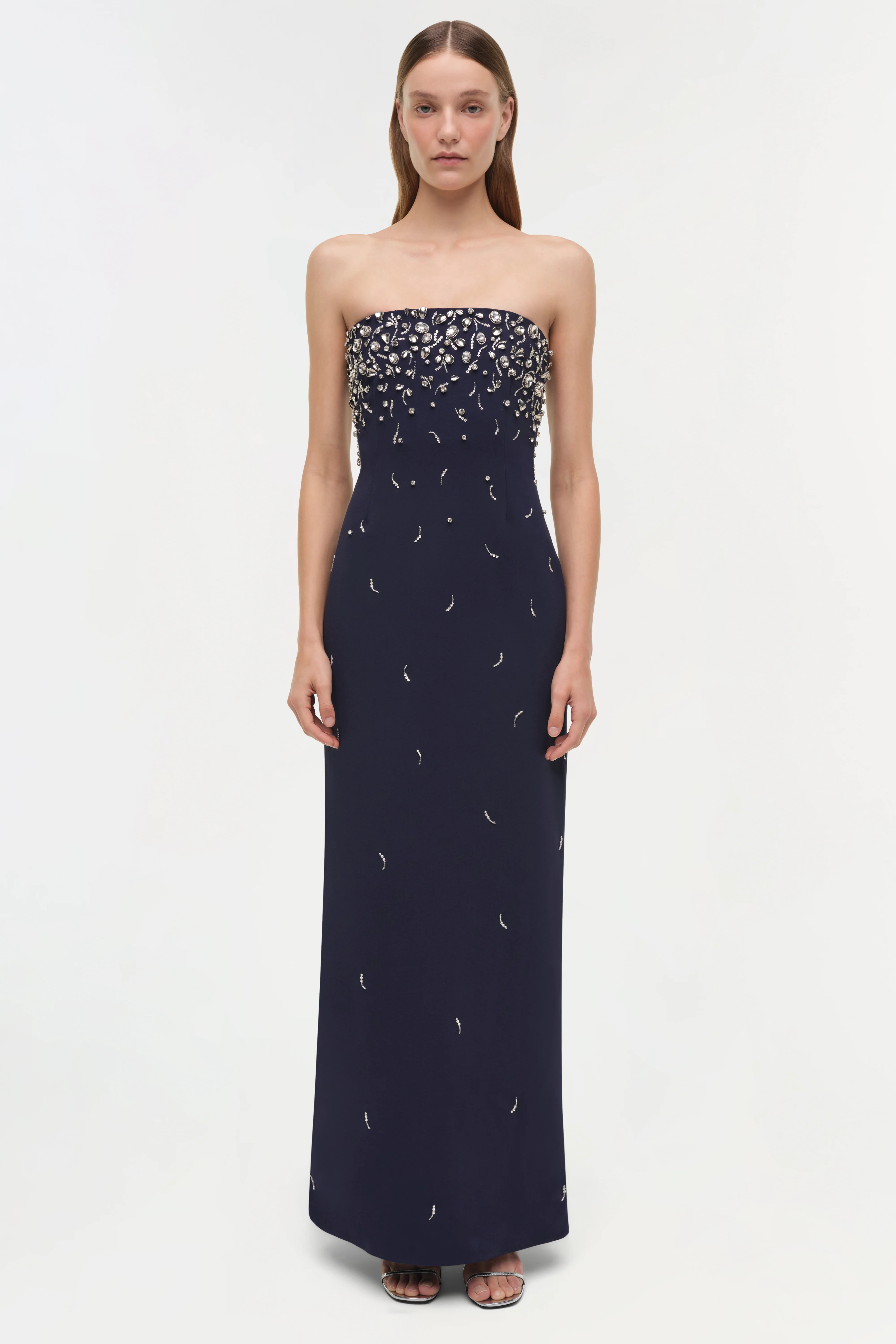 Reign Embellished Strapless Gown - Image 6