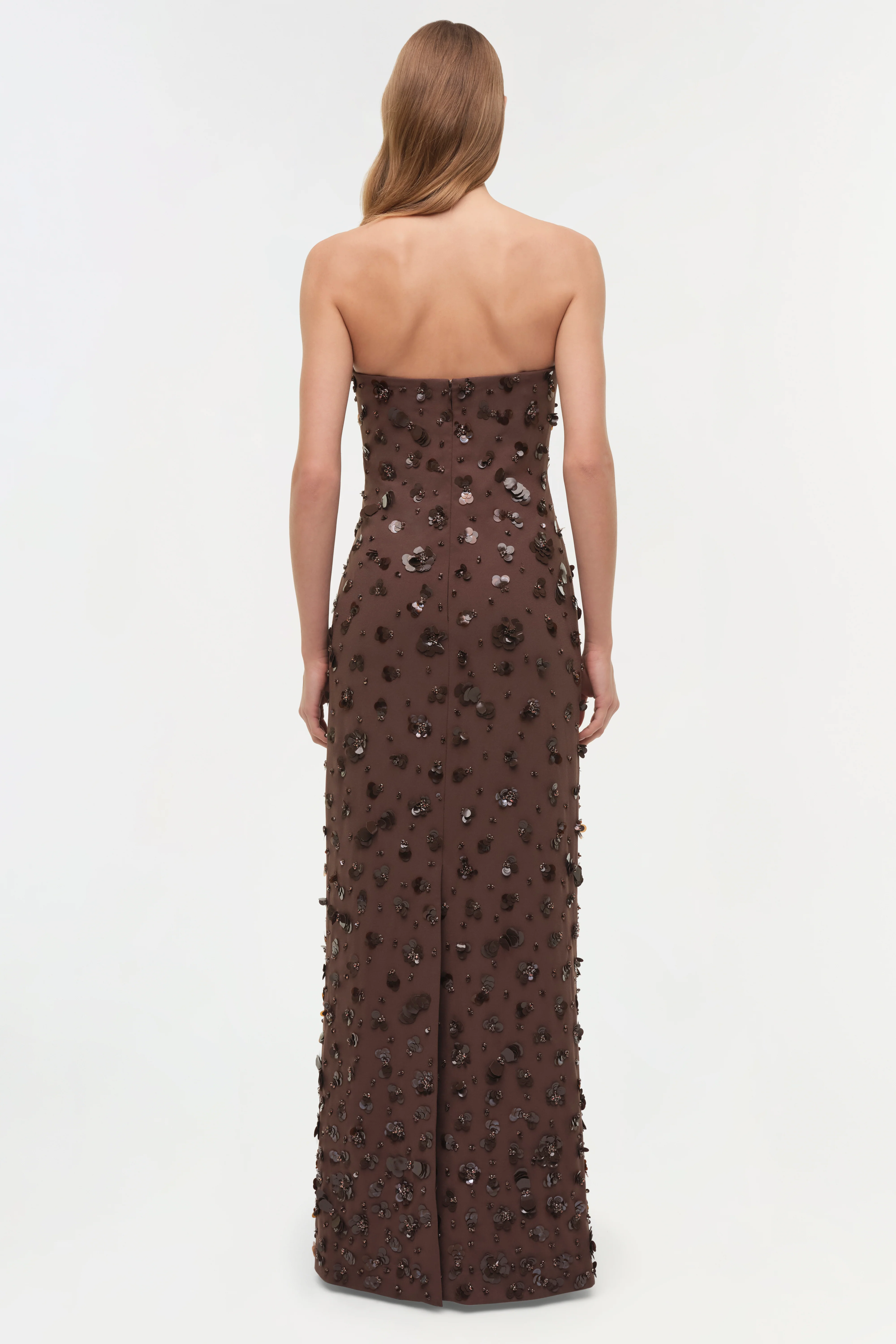 Serafina Strapless Embellished Gown - Image 5