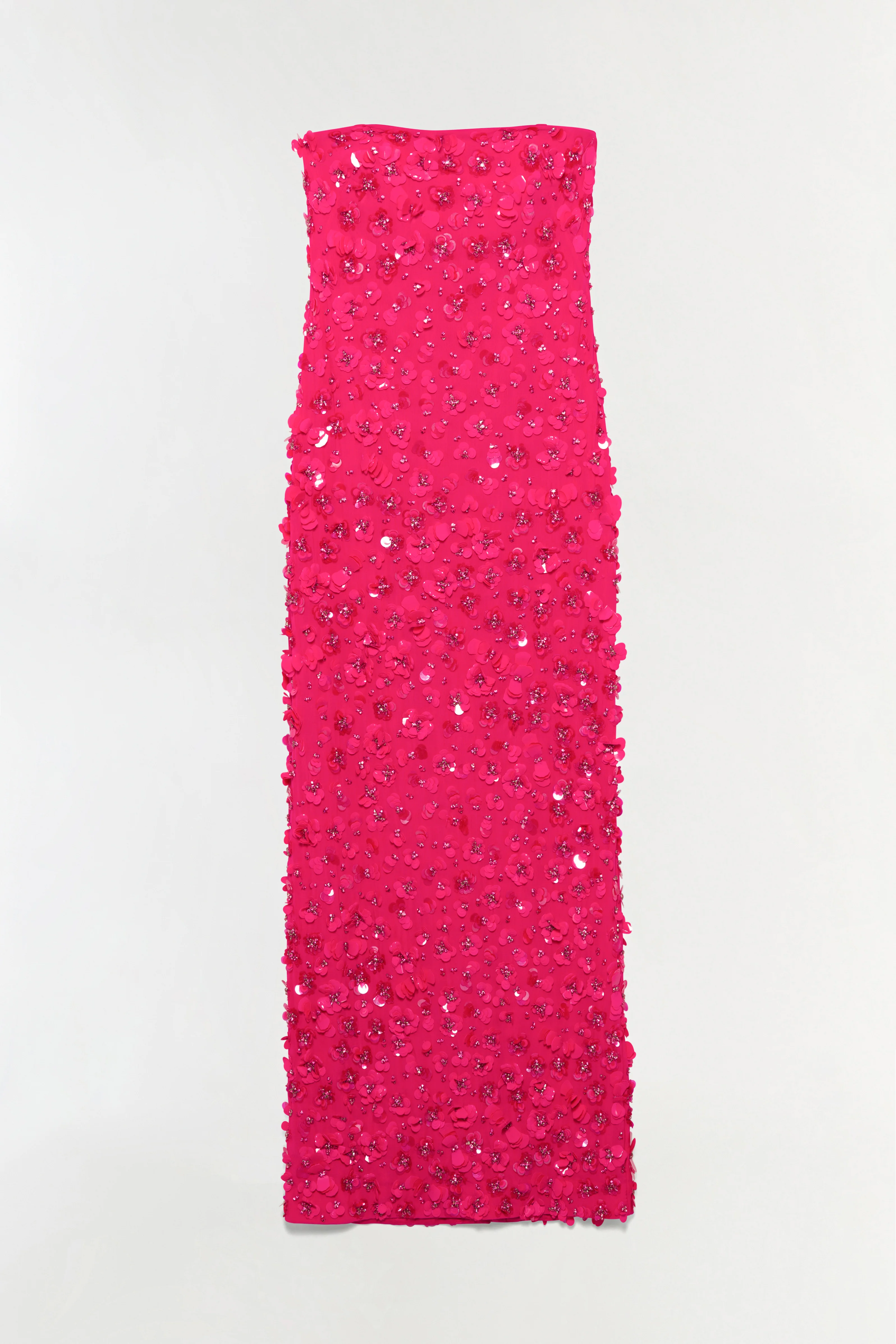 Serafina Strapless Embellished Gown