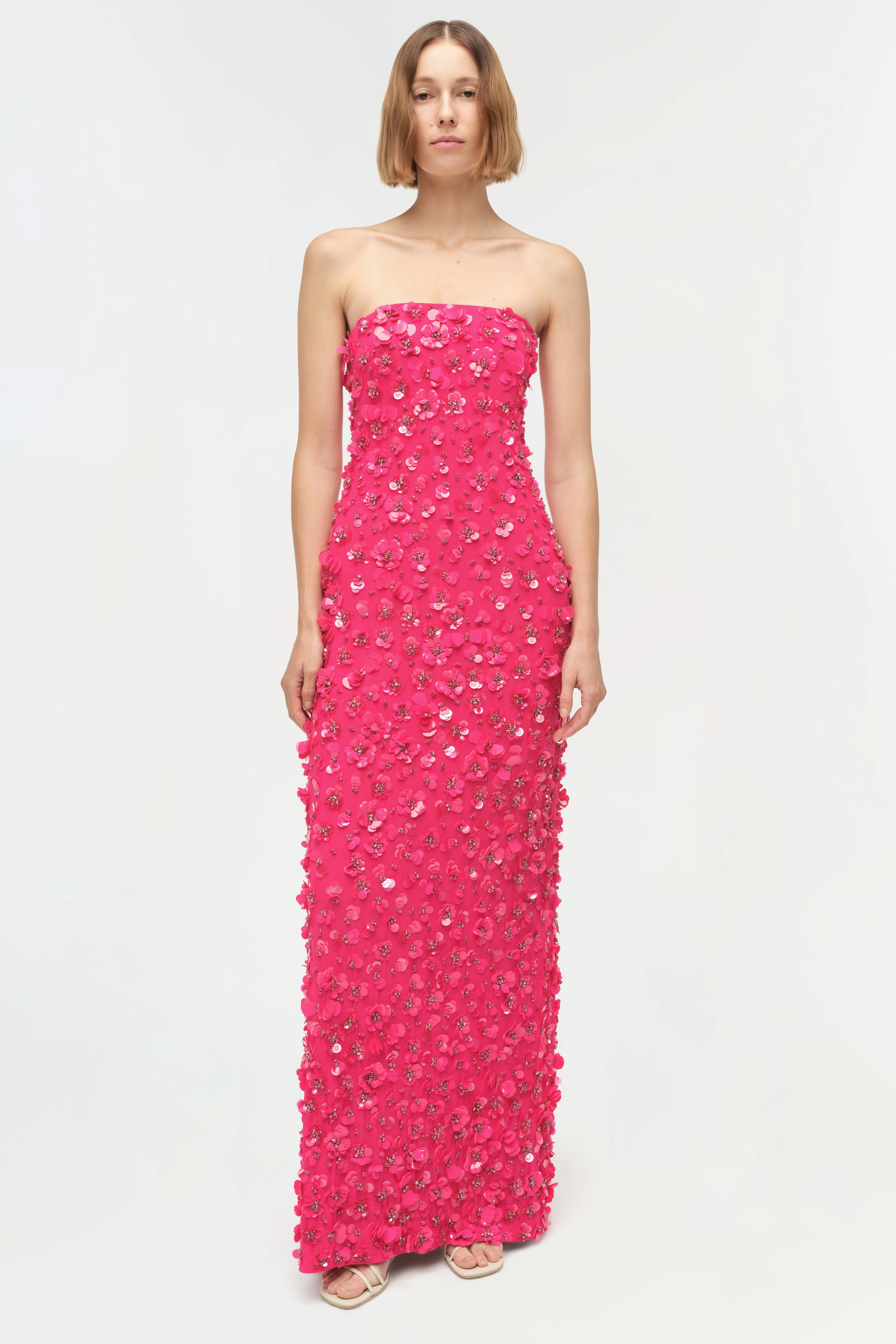 Serafina Strapless Embellished Gown - Image 2