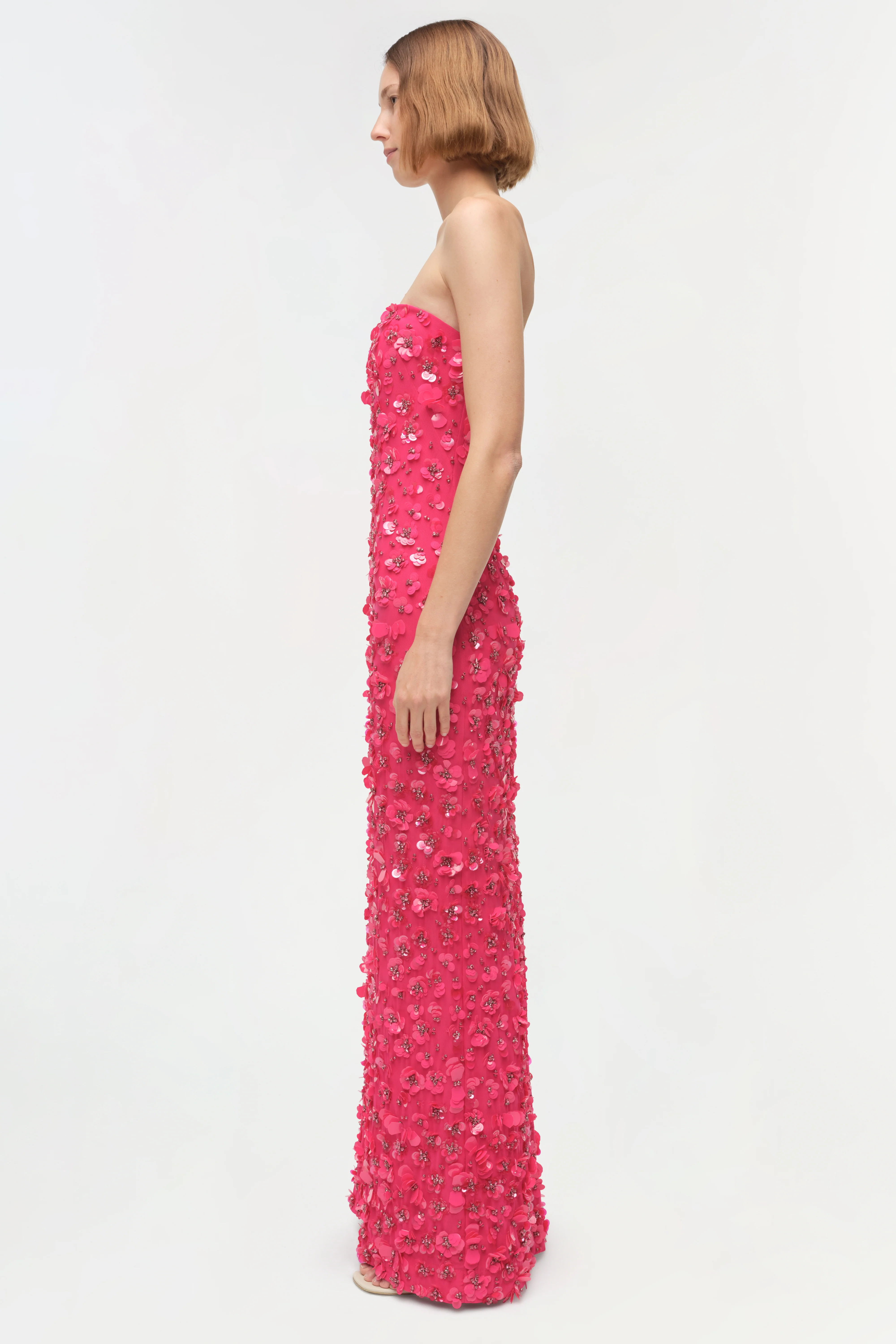 Serafina Strapless Embellished Gown - Image 4