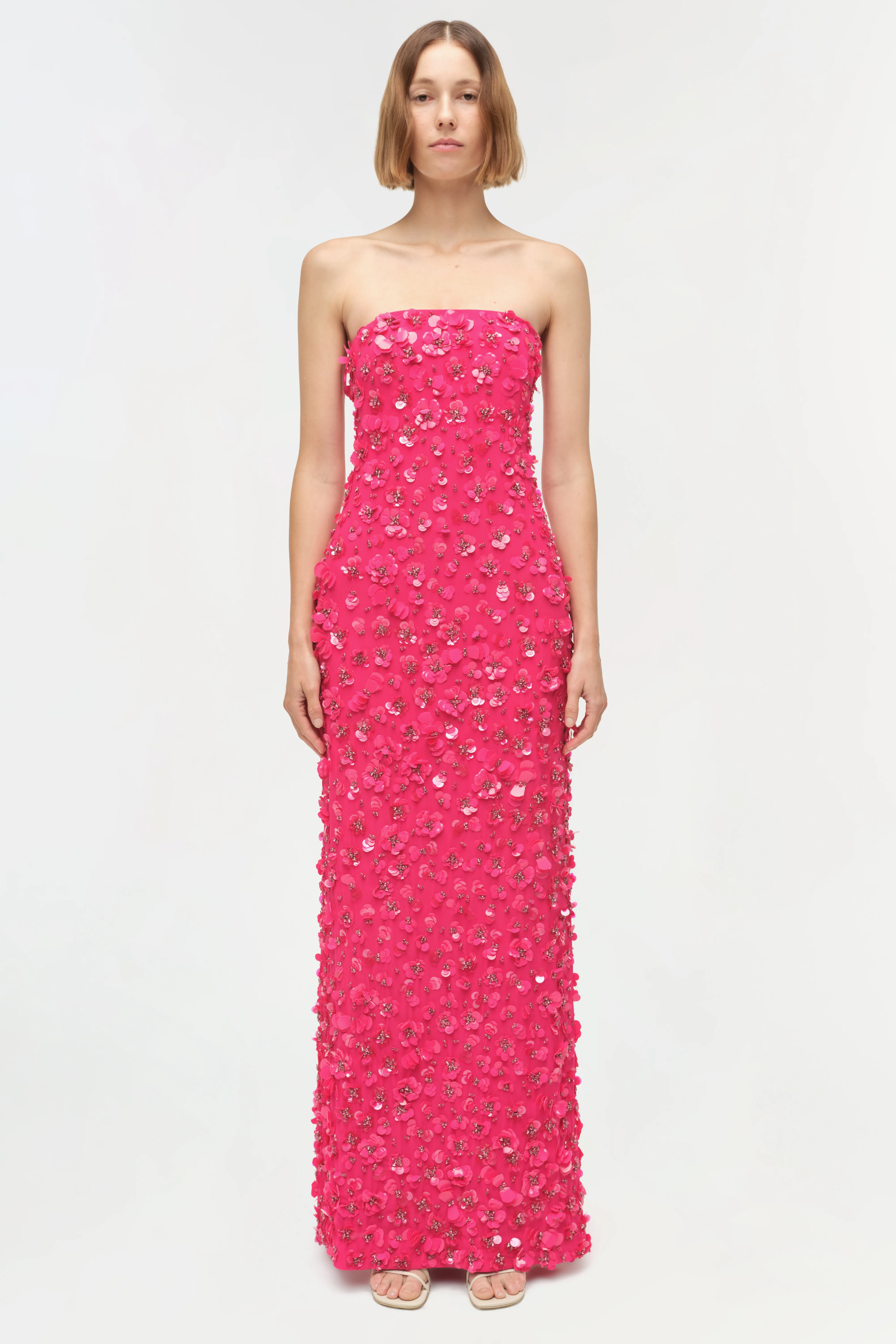 Serafina Strapless Embellished Gown - Image 6