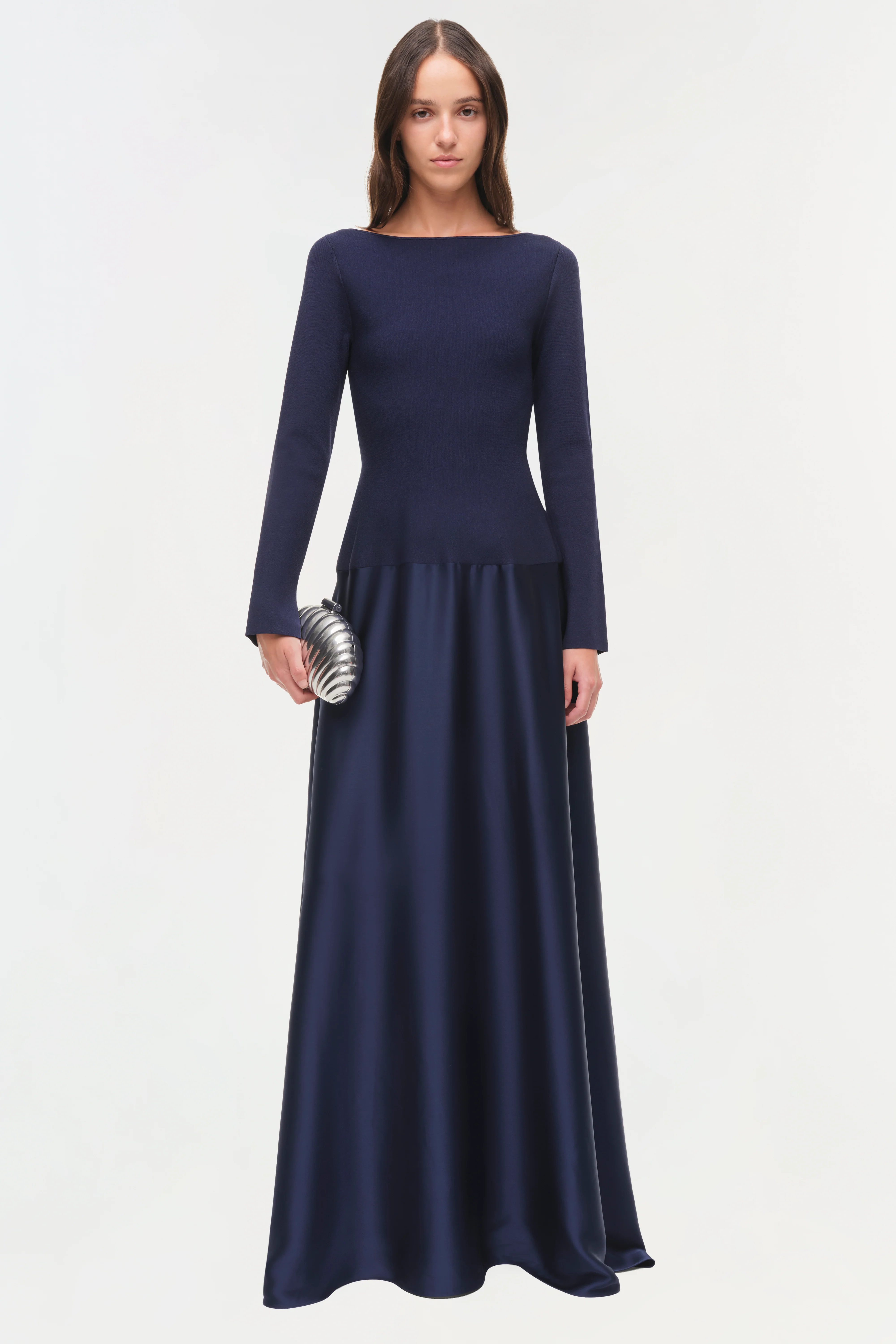 Paola Satin Knit Gown - Image 2
