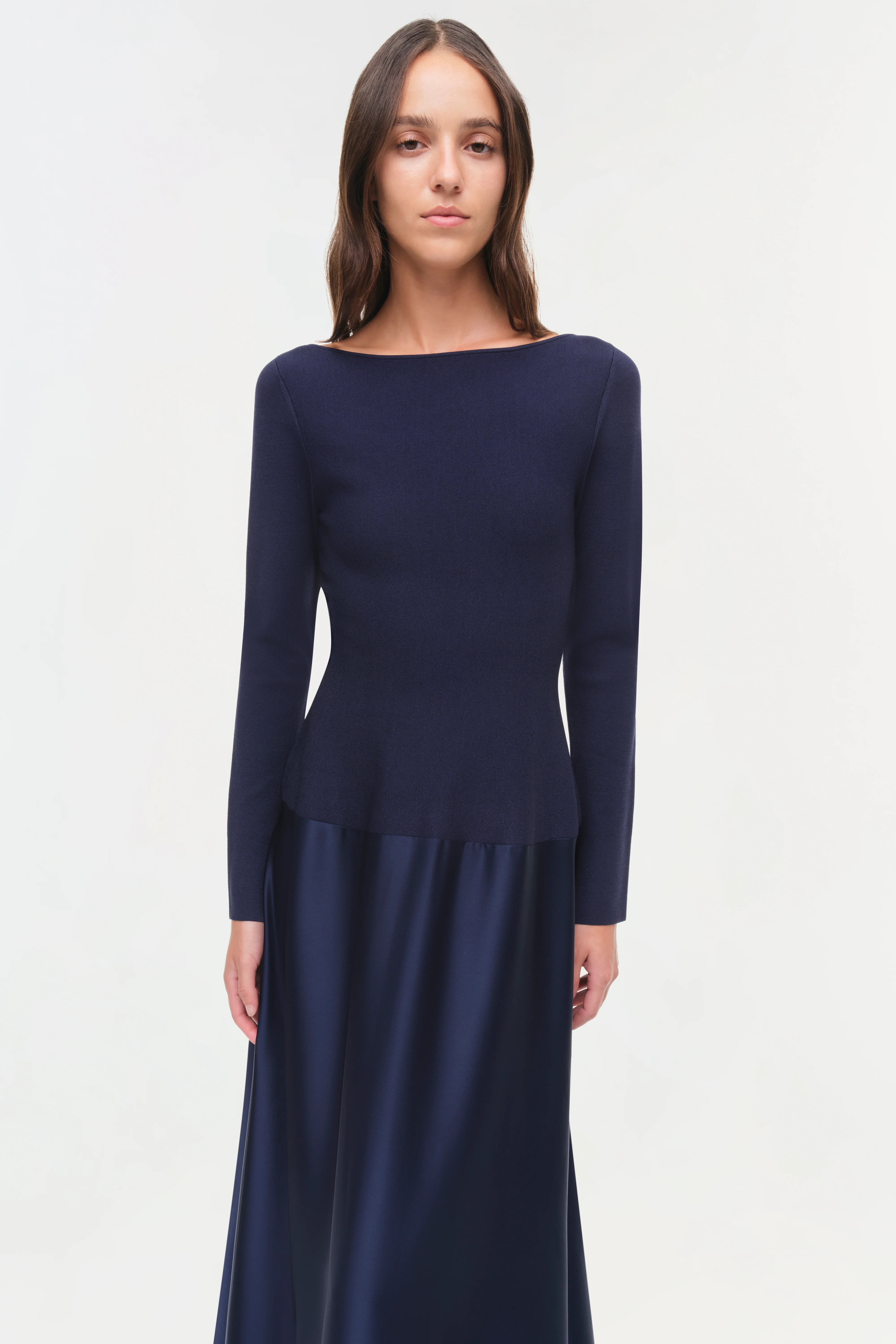 Paola Satin Knit Gown - Image 3