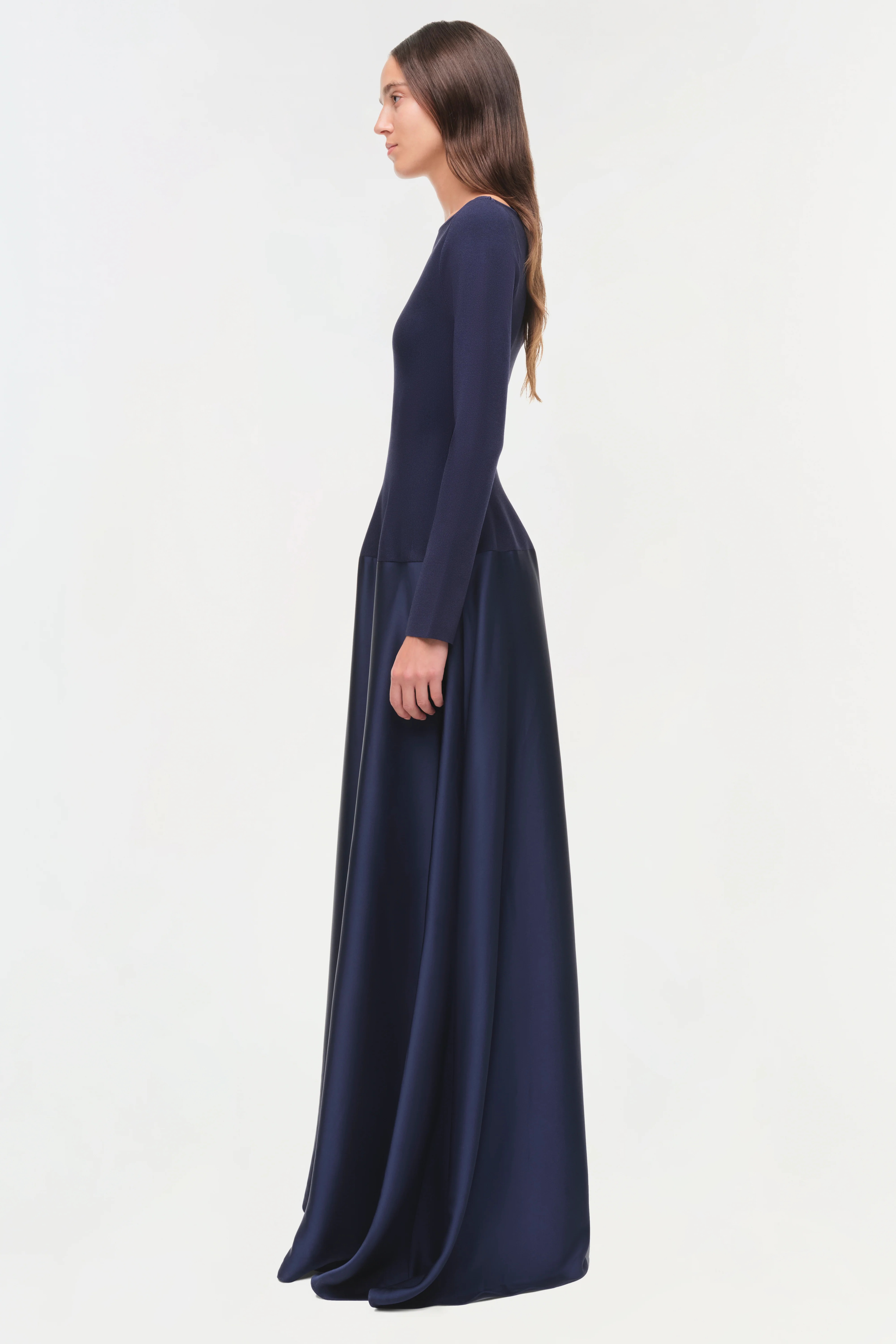 Paola Satin Knit Gown - Image 4