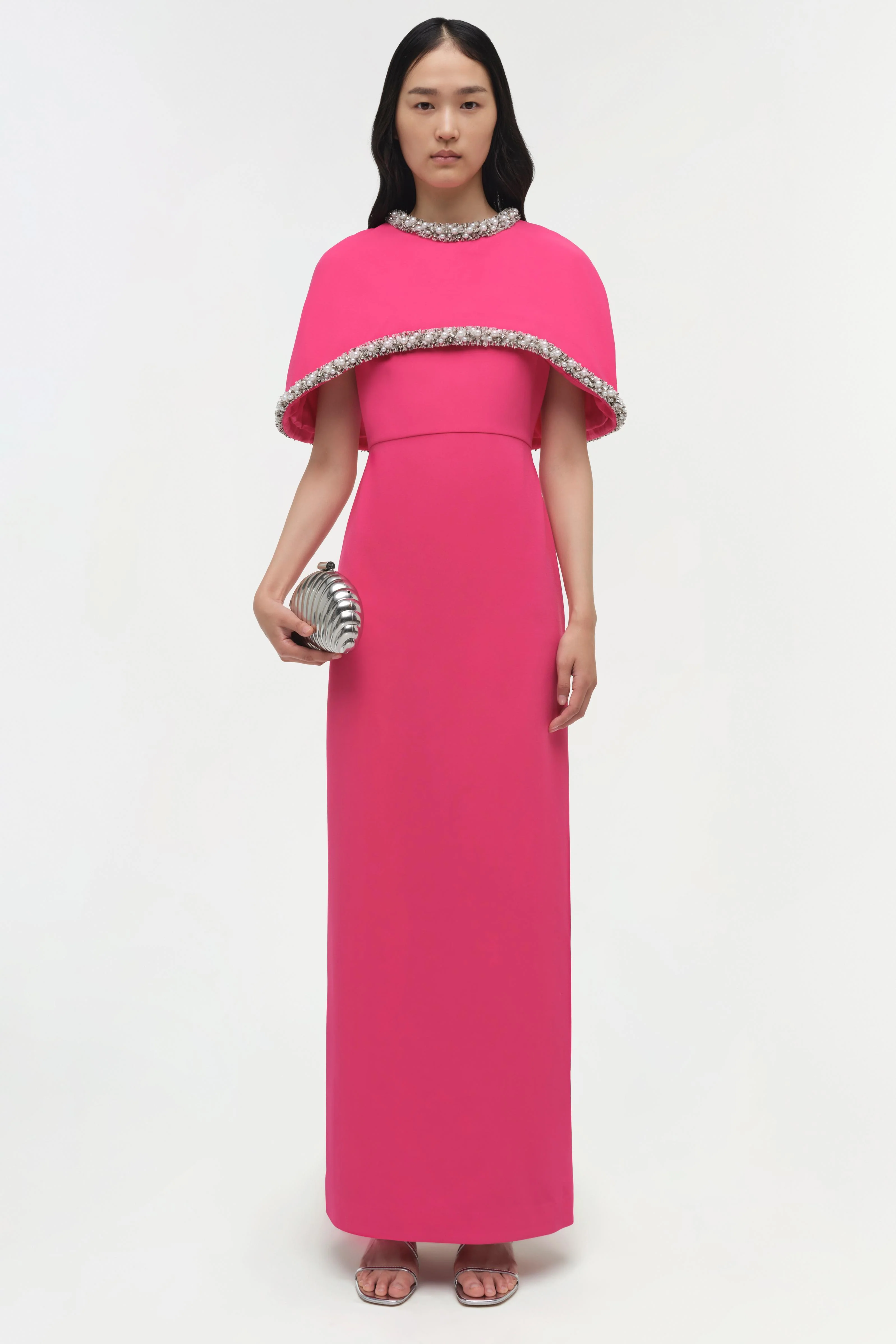 Bellamy Embellished Cape Gown - Image 2