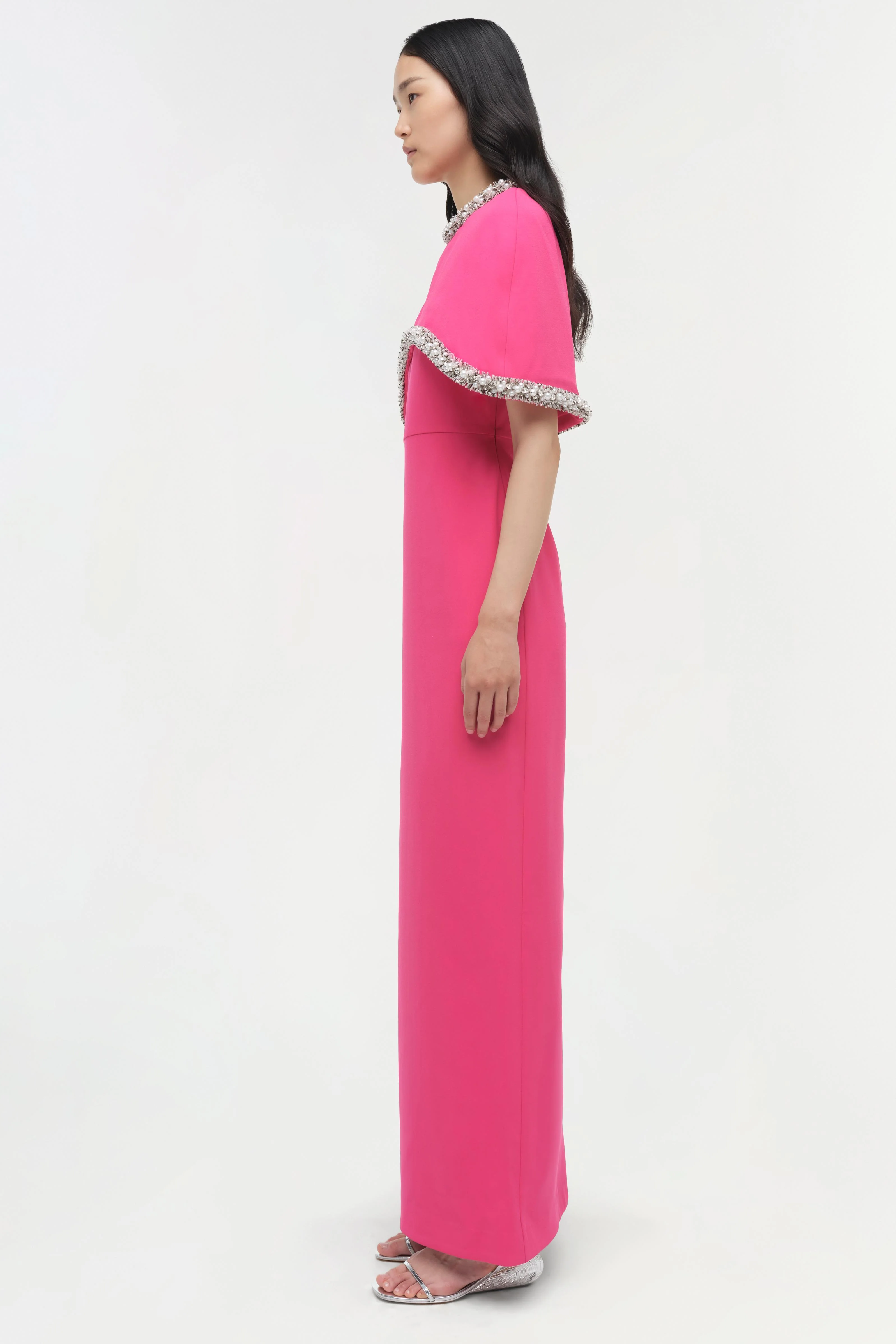 Bellamy Embellished Cape Gown - Image 4