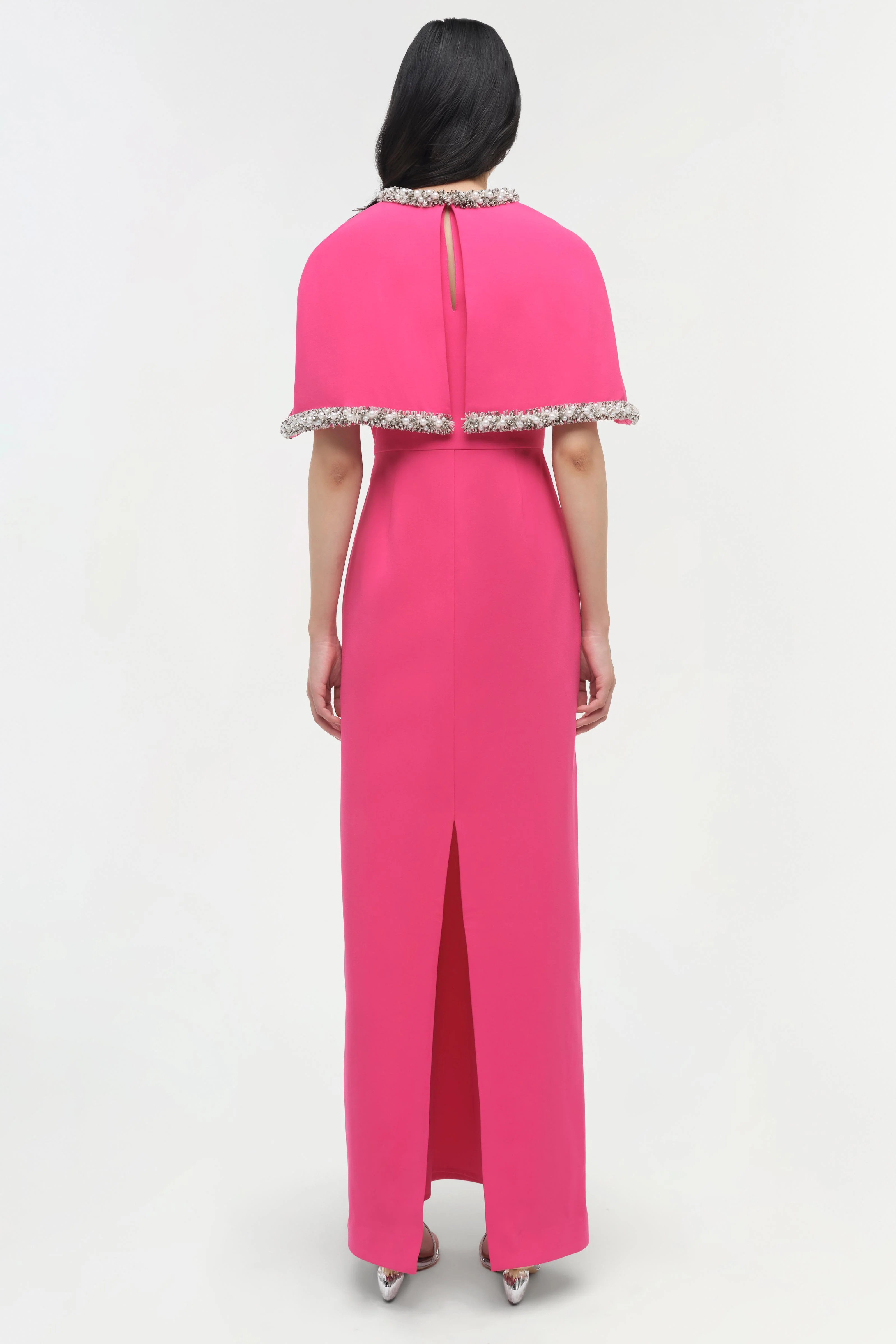 Bellamy Embellished Cape Gown - Image 5