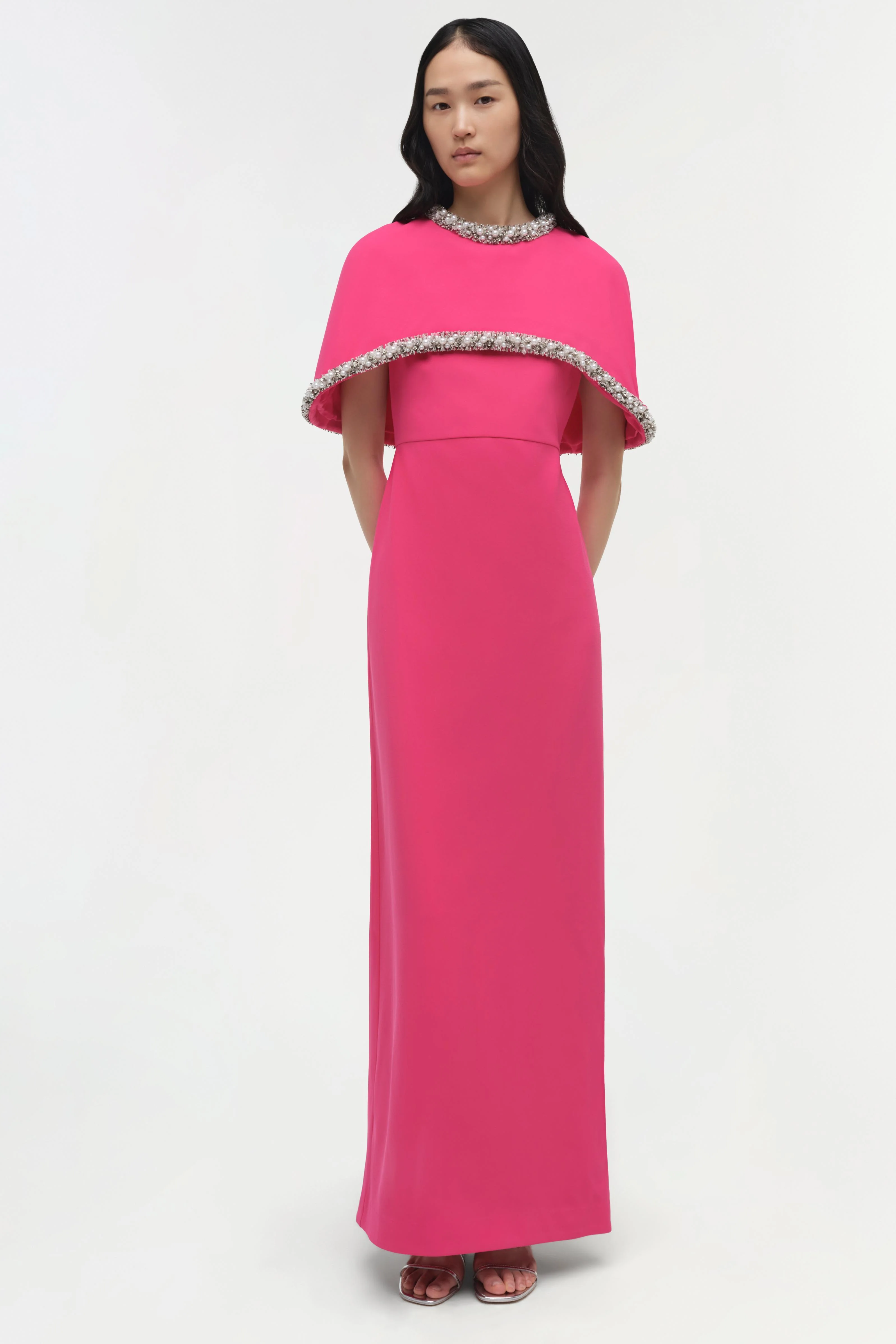 Bellamy Embellished Cape Gown - Image 6