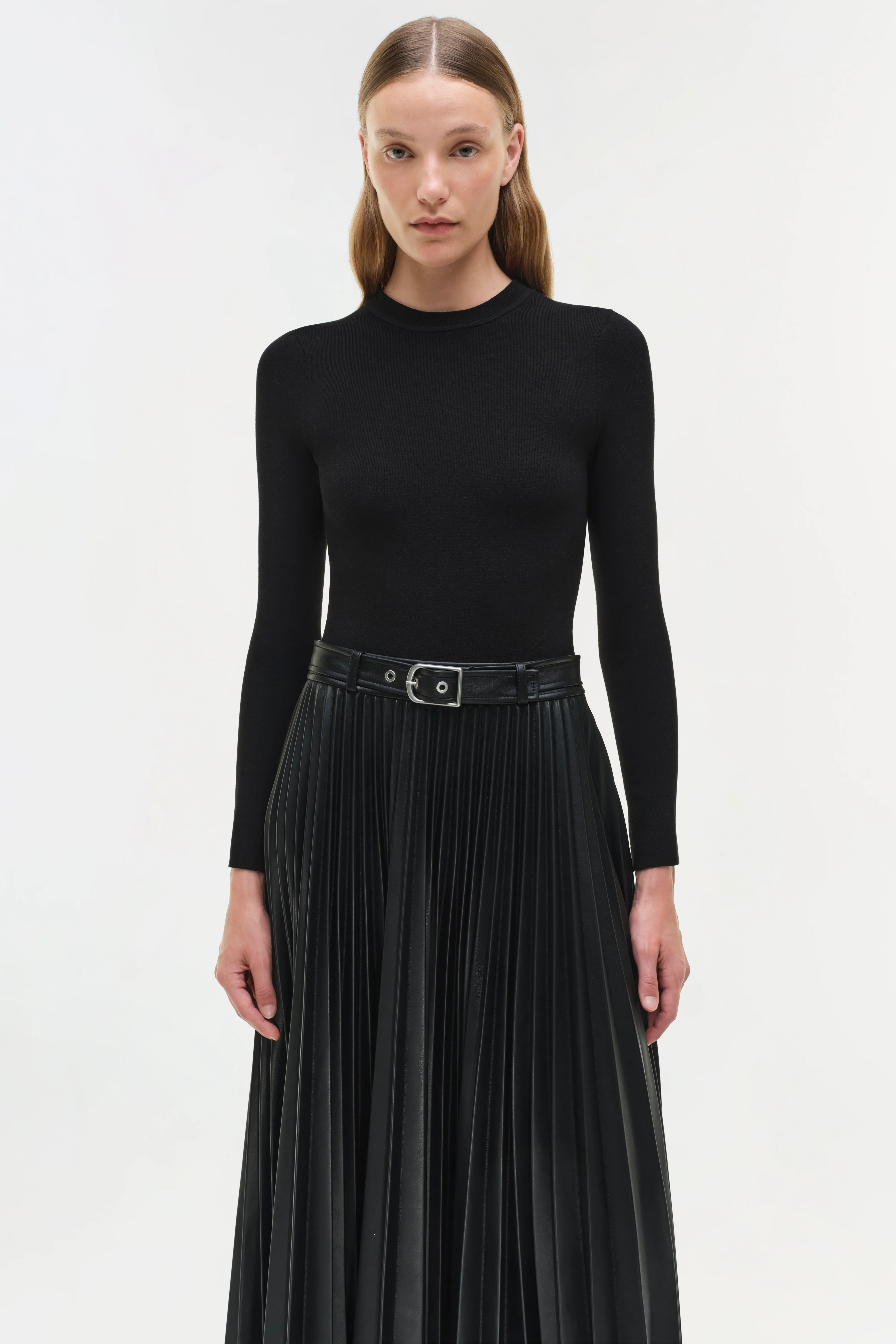 Abilene Knit Combo Midi Dress - Image 3