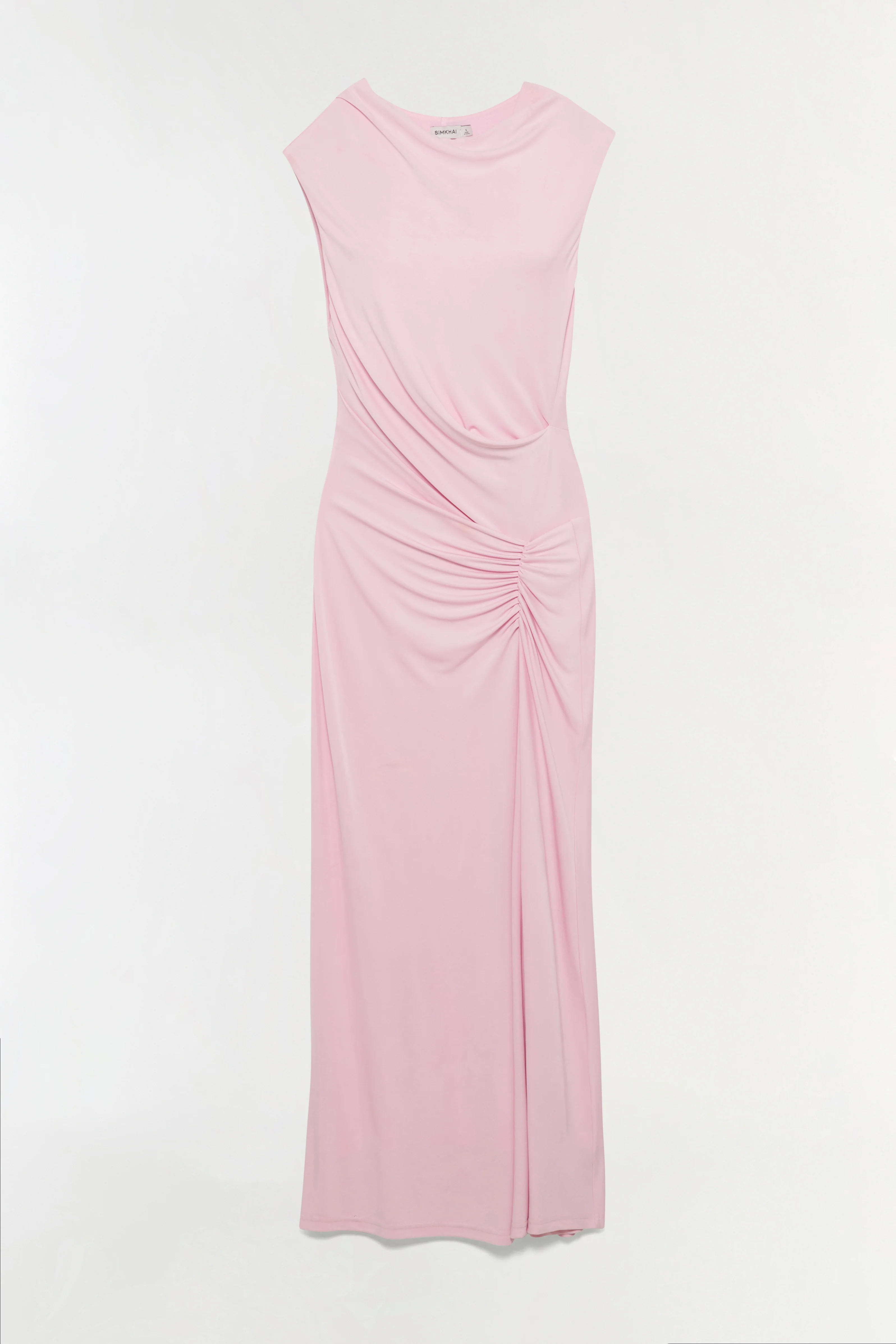 Acacia Draped Jersey Midi Dress
