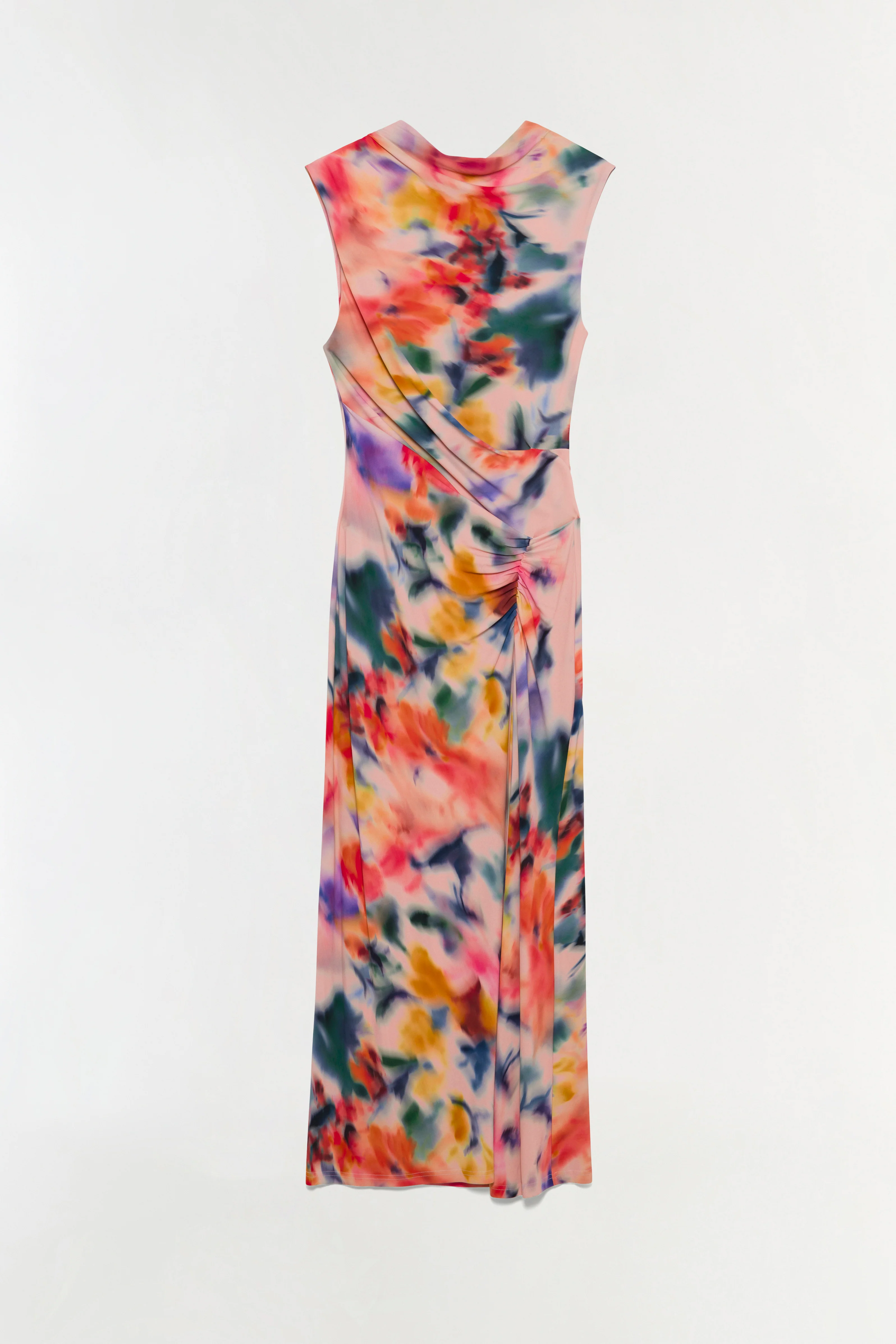Acacia Draped Jersey Midi Dress