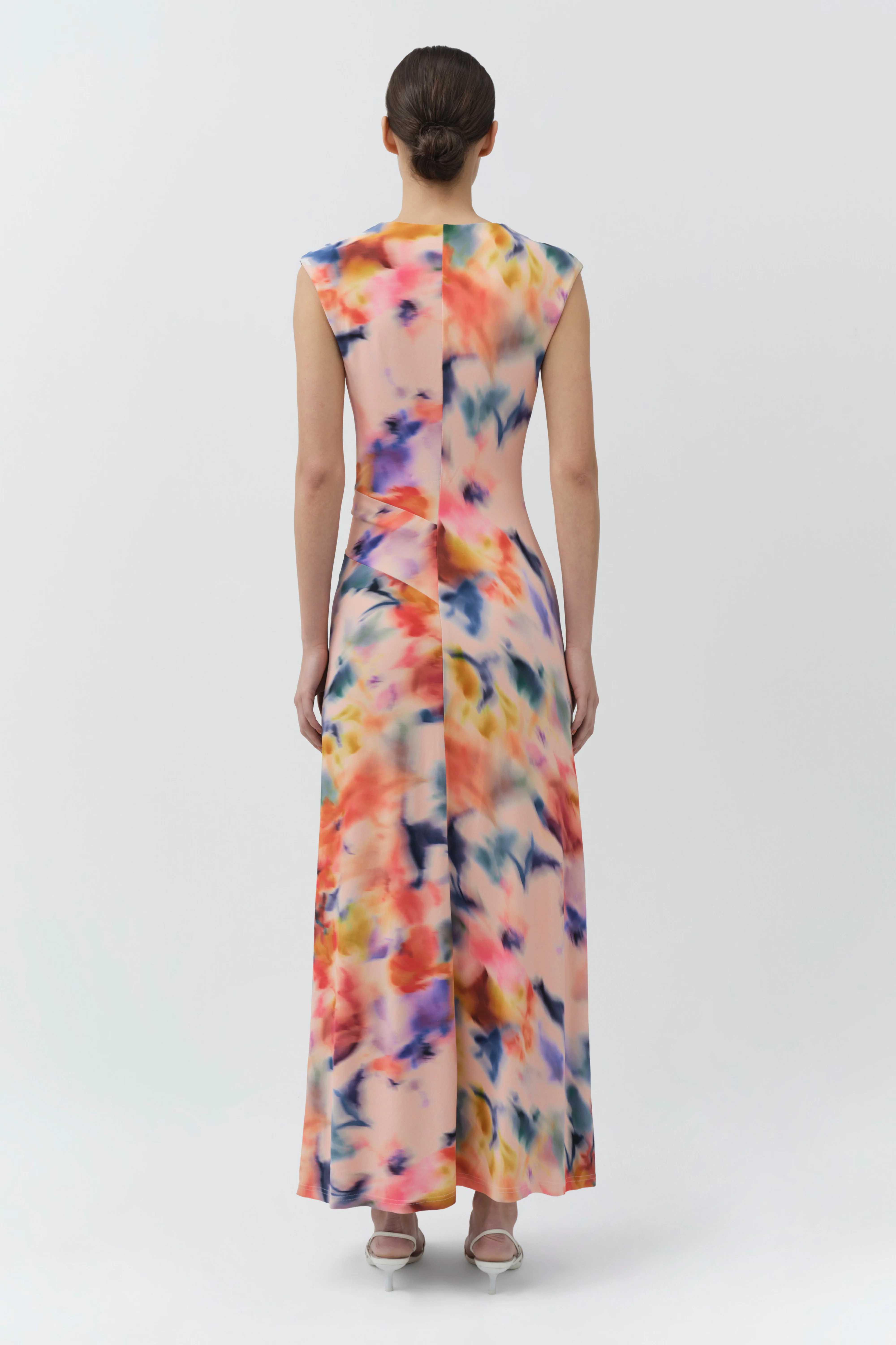 Acacia Draped Jersey Midi Dress - Image 6