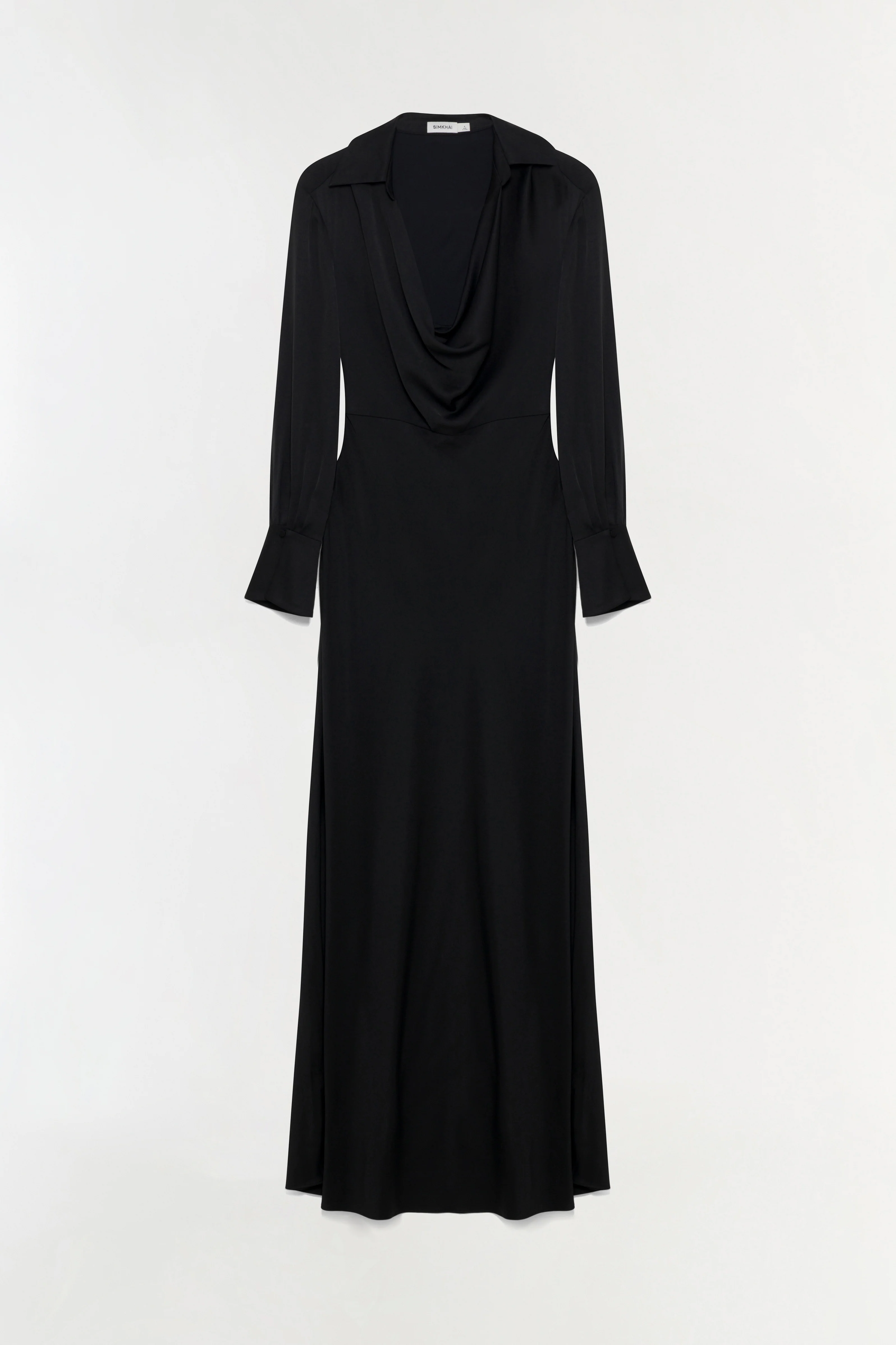 Adelle Draped Satin Gown