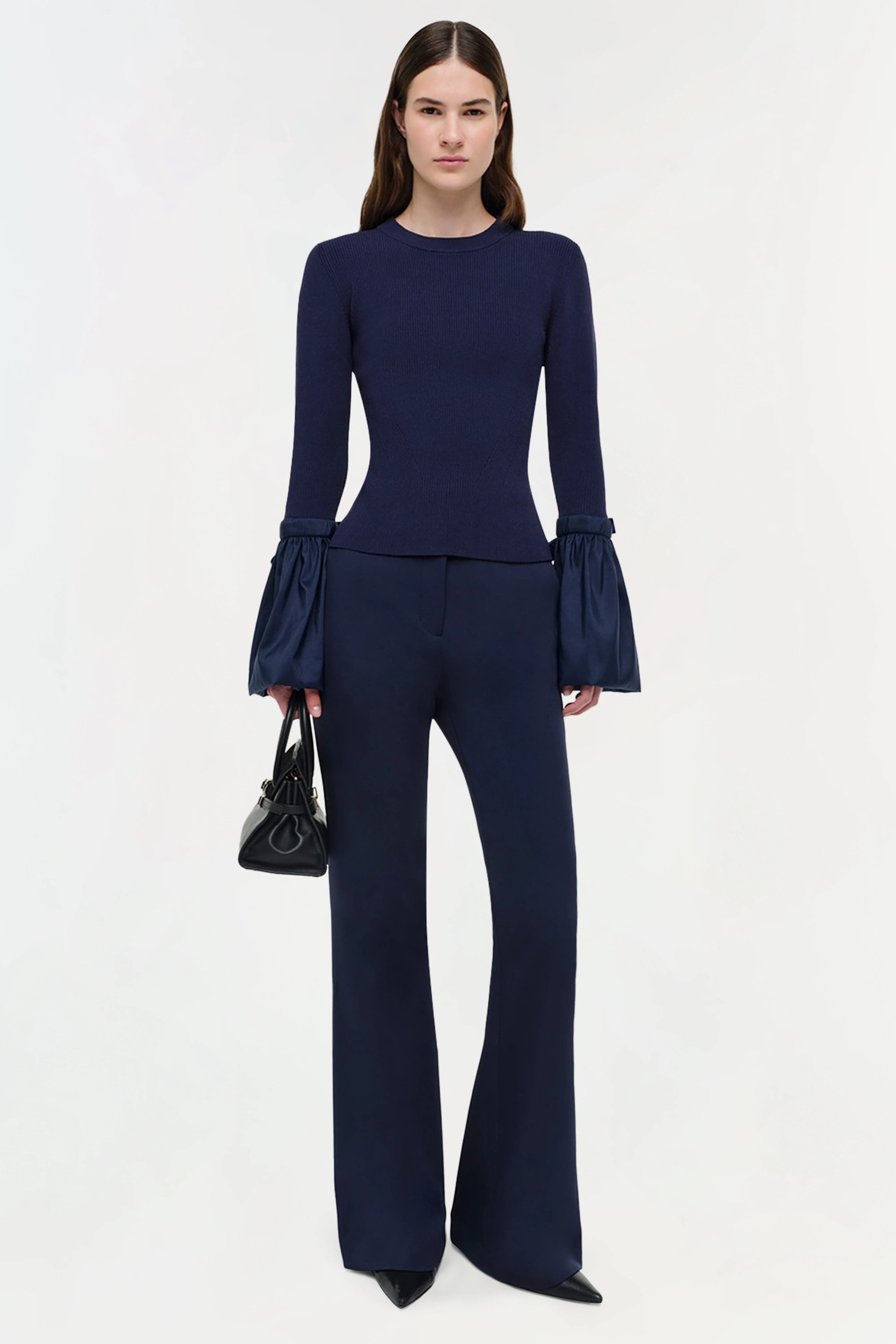 Agata Taffeta Knit Top - Image 2